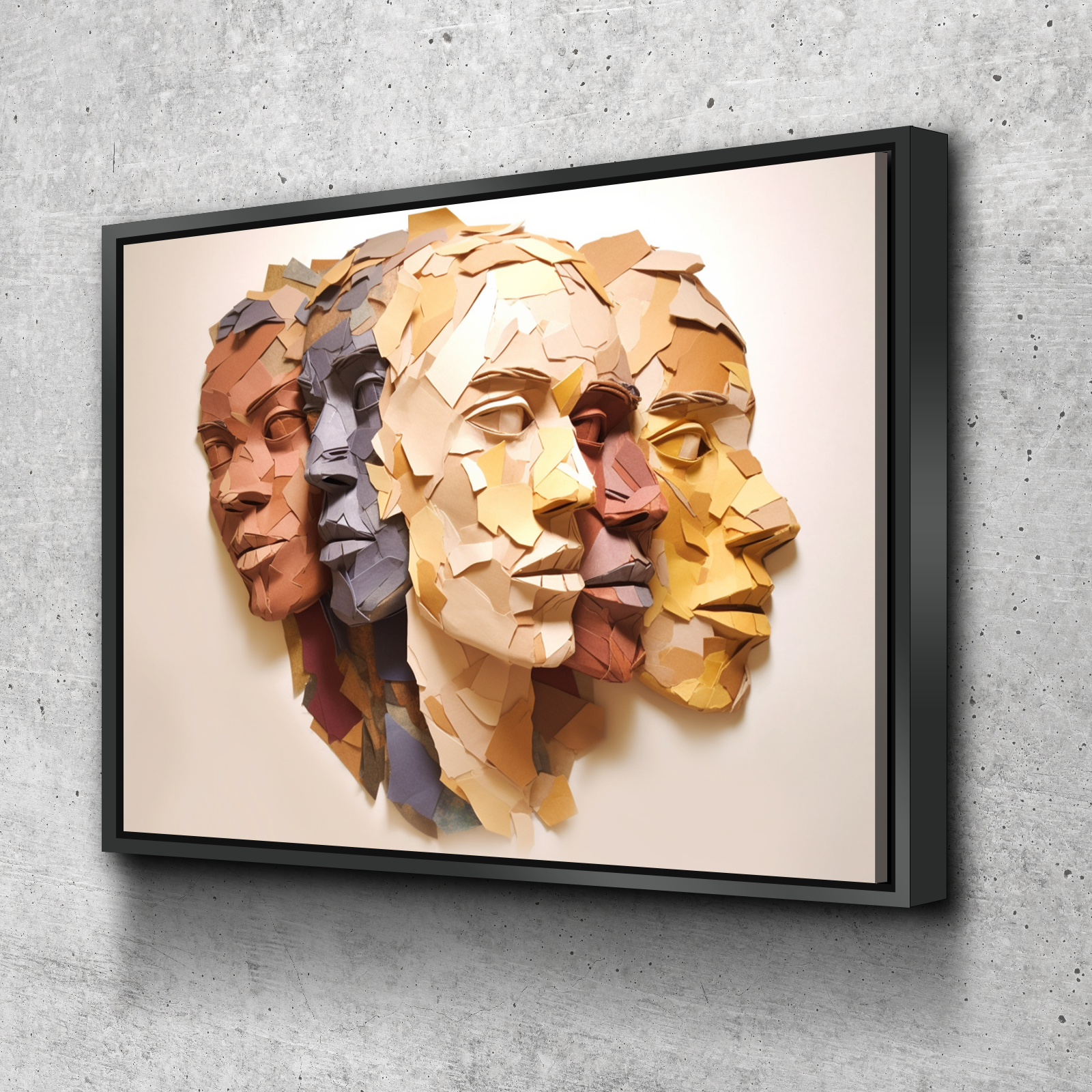 African American Wall Art | African Canvas Art | Canvas Wall Art | Black History Month Faces Canvas Art v5