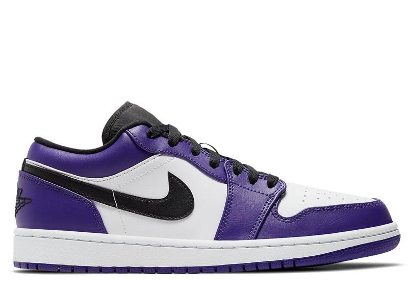 NIKE AIR JORDAN 1 LOW COURT PURPLE WHITE