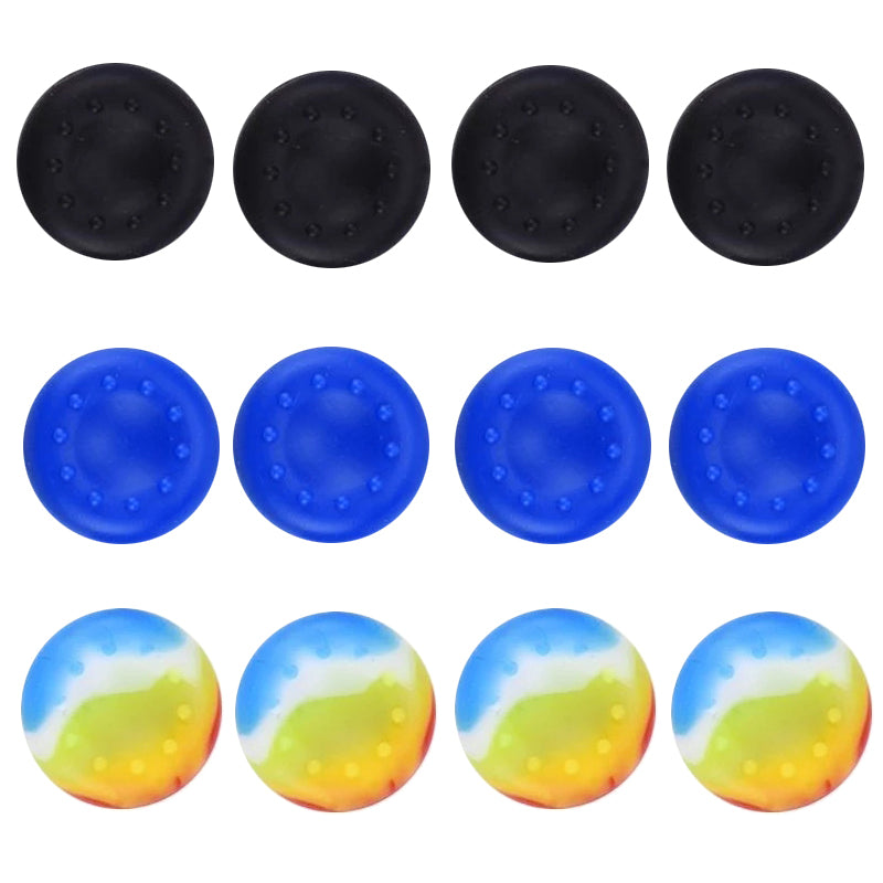 12Pcs Silicone Controller Grips / Thumbstick Extension | PS4/PS3/PS5/Xbox360/Xbox One/Switch Pro