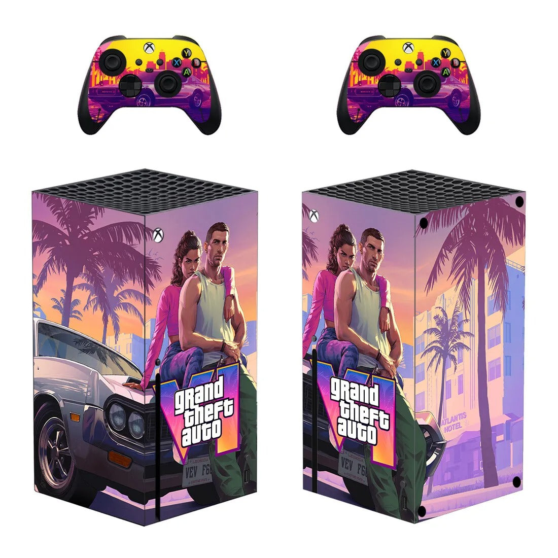 GTA Themed Sticker/Decal Cover for Xbox Series X (w/ Many Styles)
