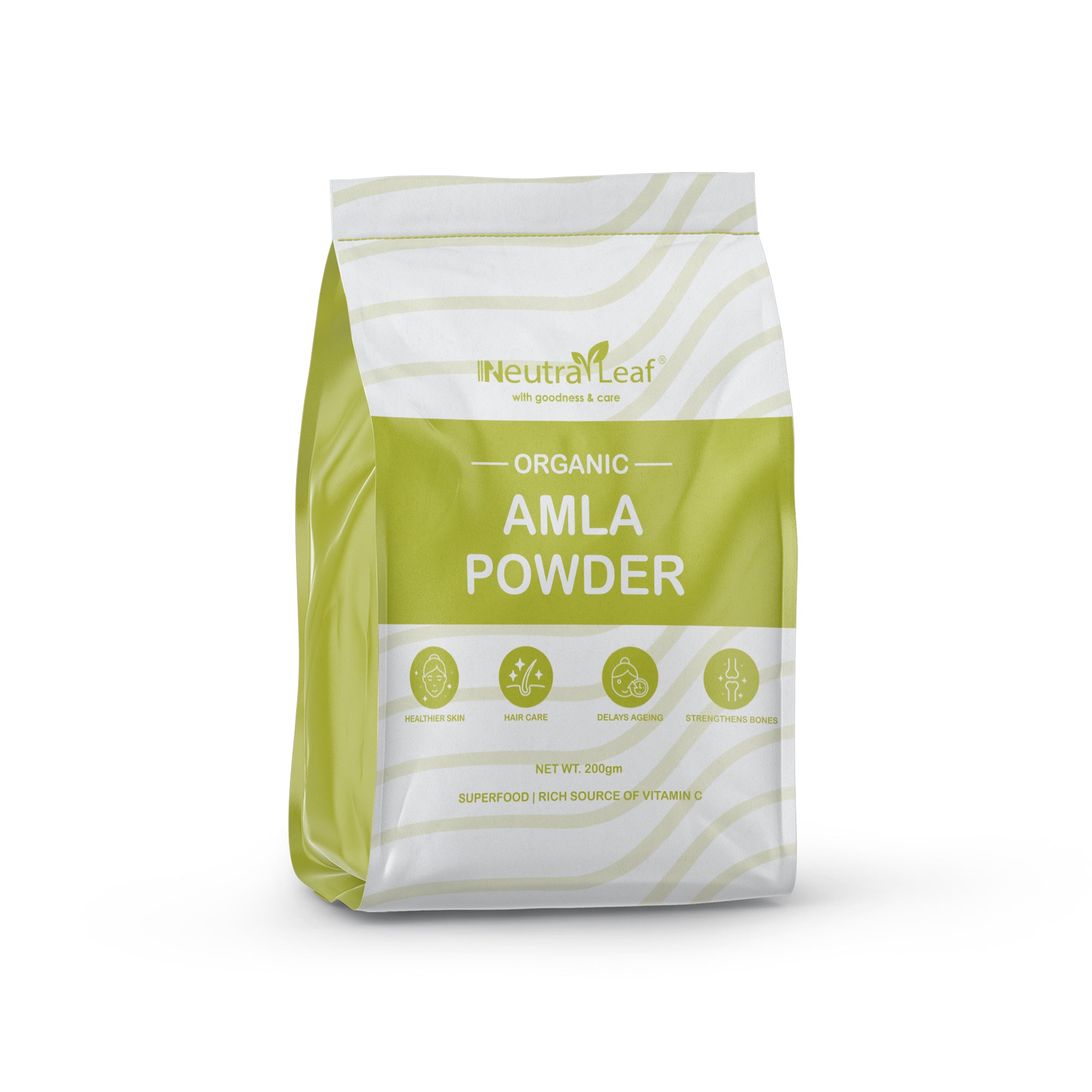 NeutraLeaf Nature Amla Powder | 200 g For Hair Growth | Drinking and Eating | Also Use Face Mask