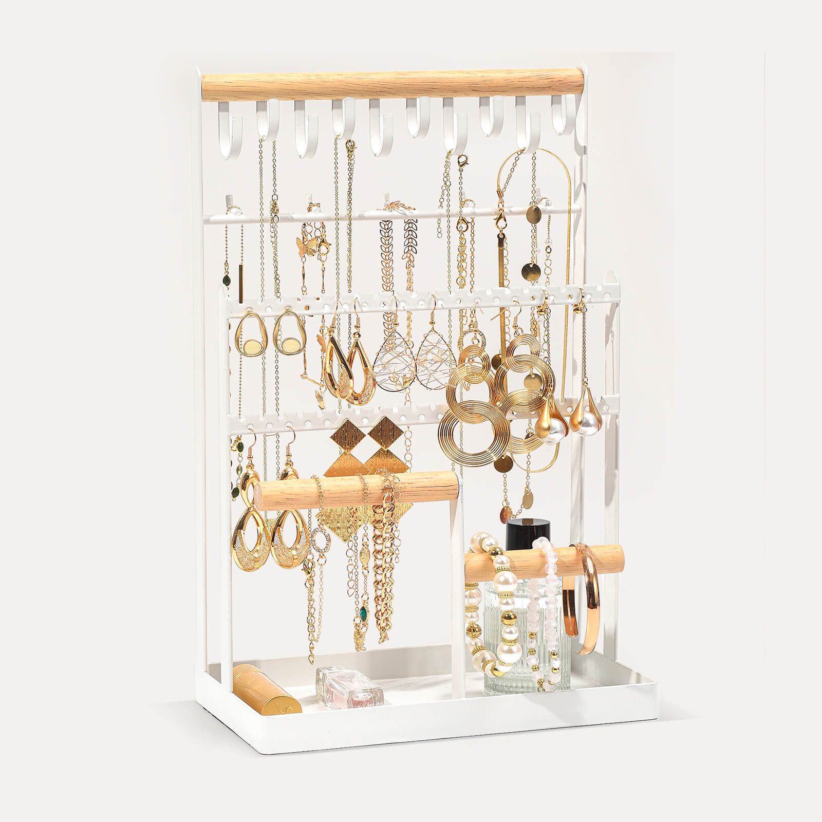 Jewelry Organizer Stand with Tray