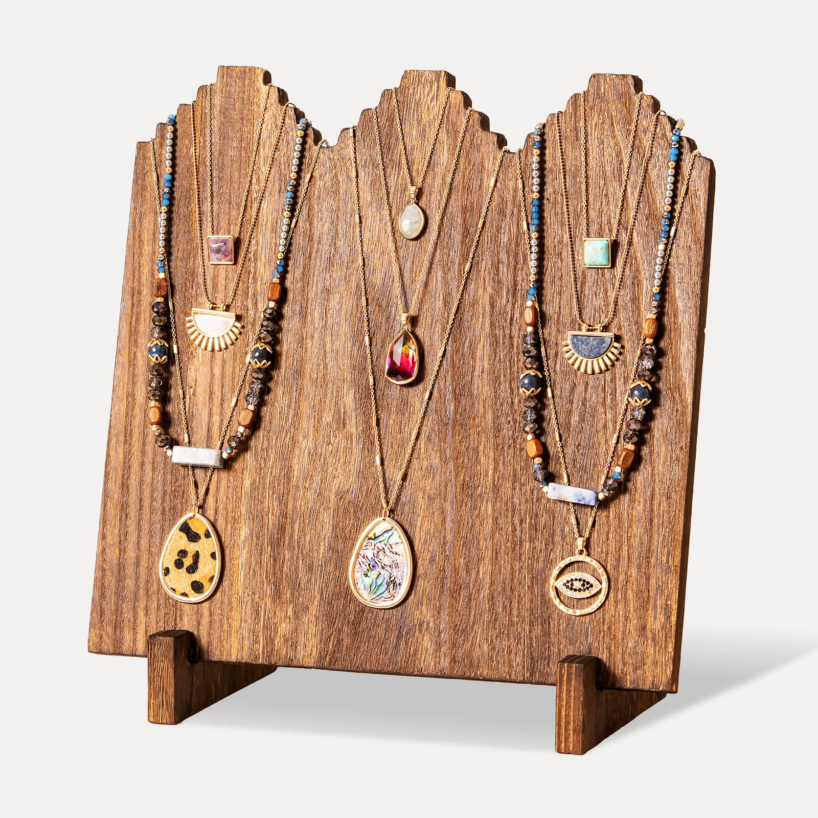 Wooden Necklace Display Stand for Selling