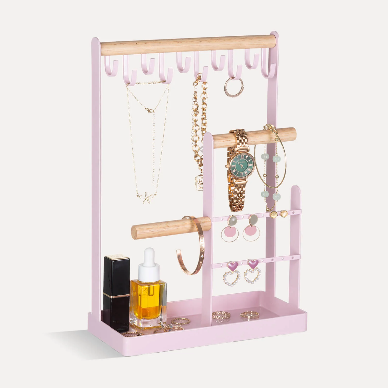 Jewelry Organizer Stand with Ring Tray