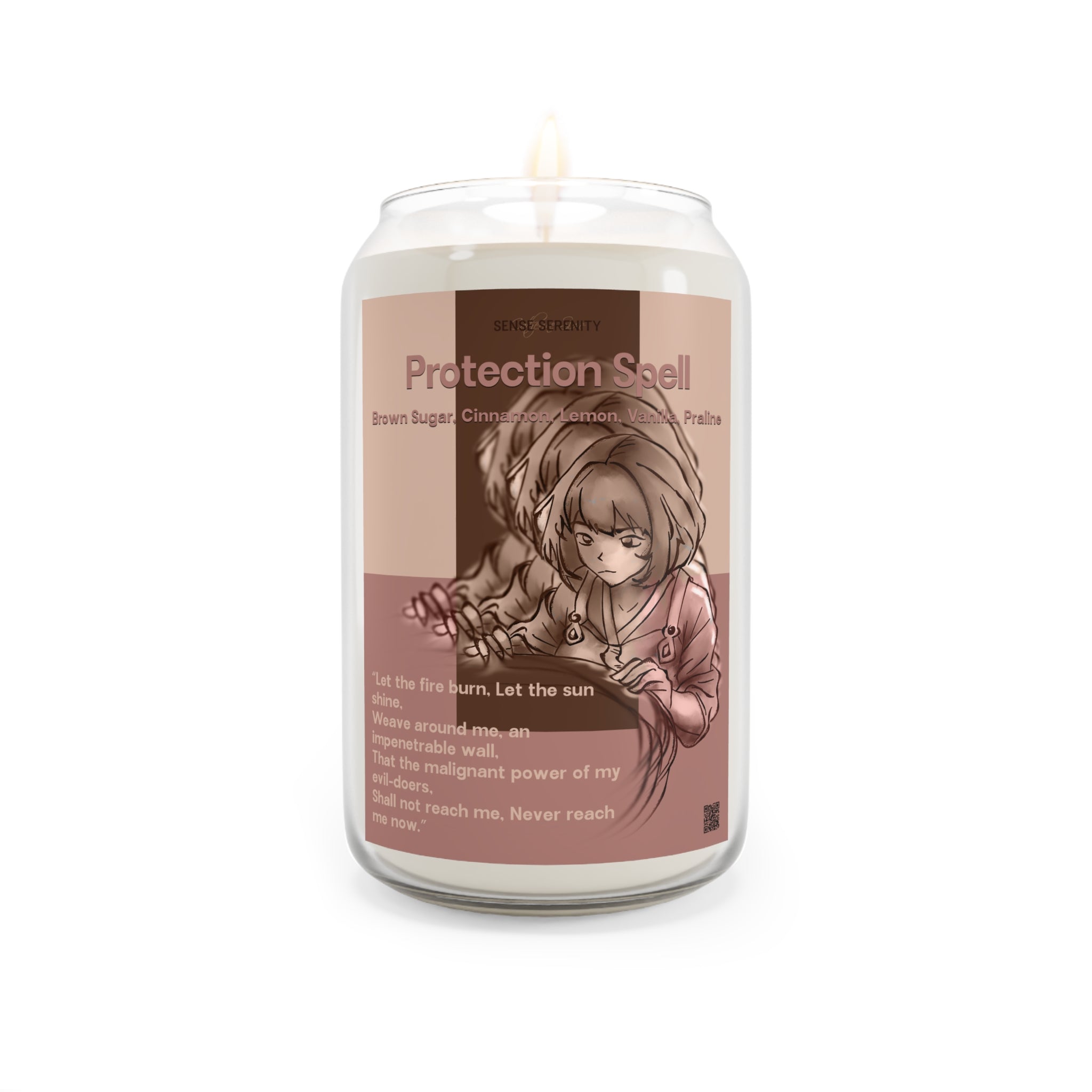 Spice of Life Scented Candle with Protection Spell