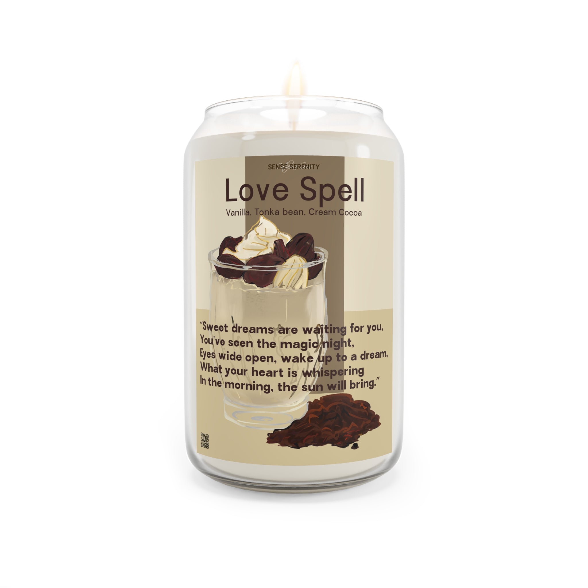 Creamy Delight Scented Candle with Love Spell