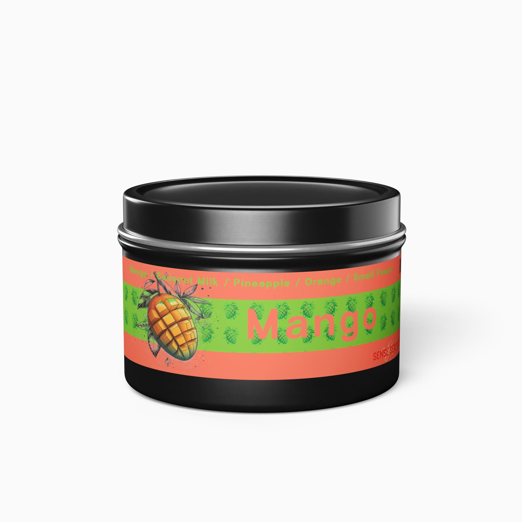 Mango-Coconut Scented Tin Candles