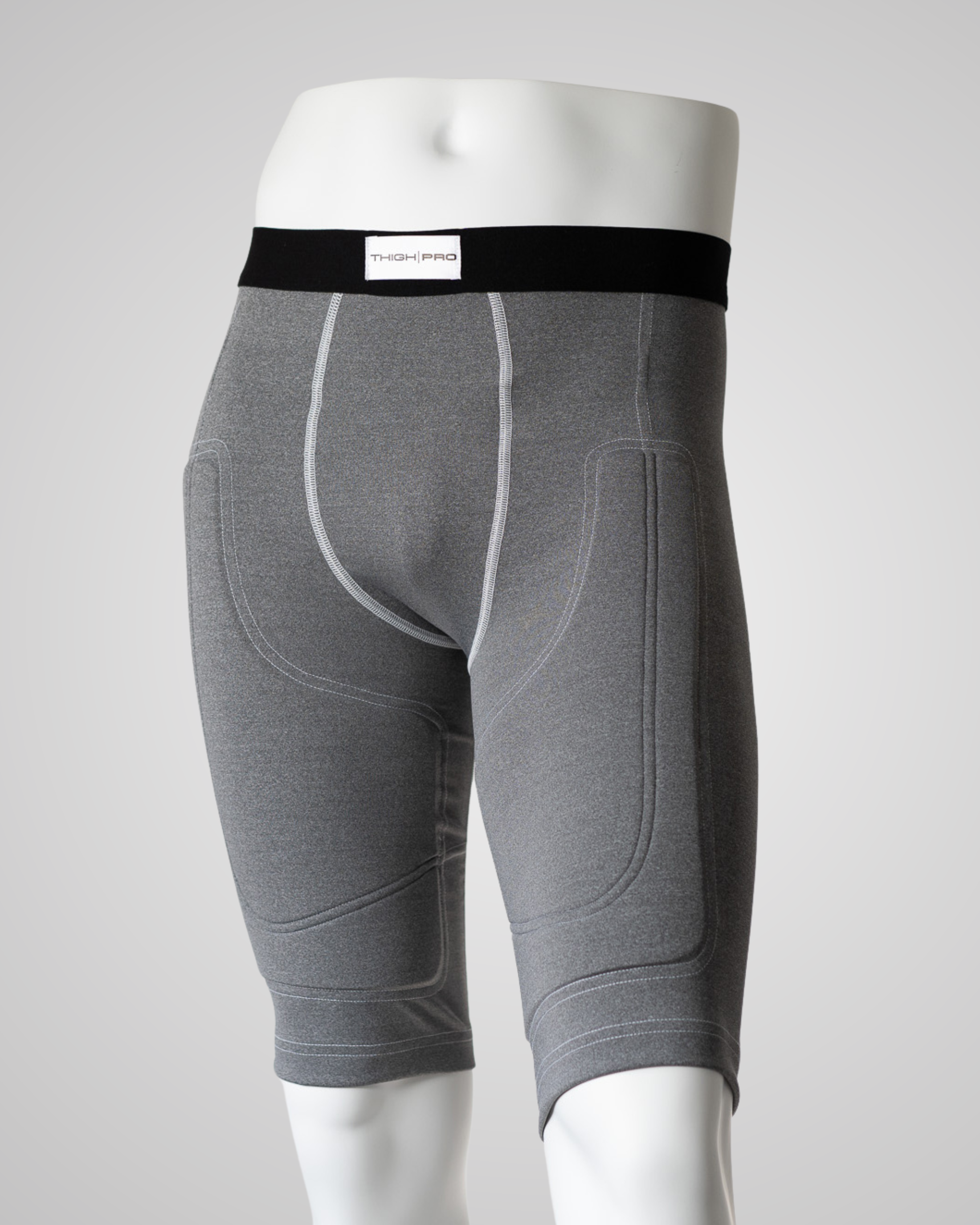 ThighPro Baseball Protective Shorts | Gray