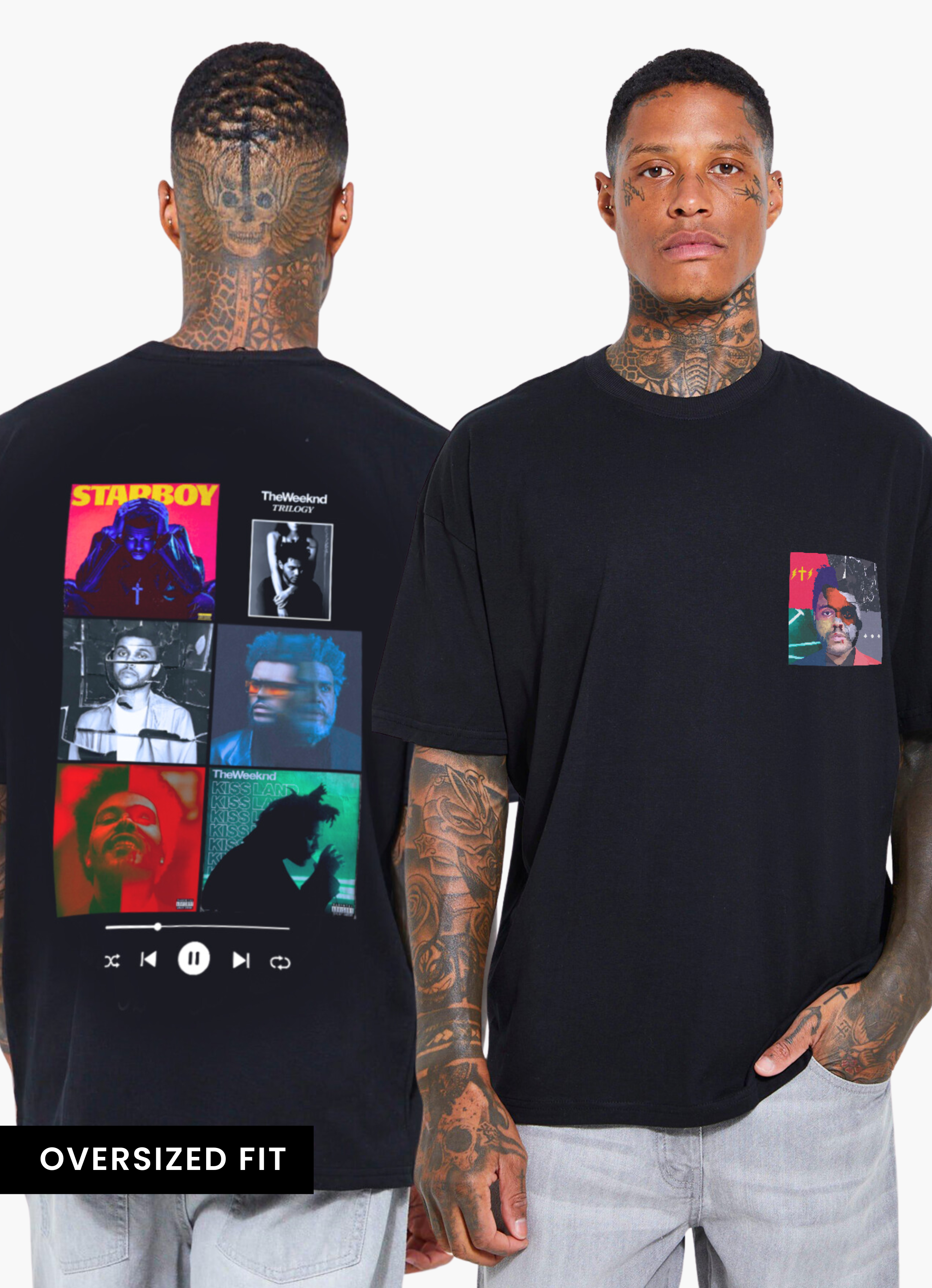 The Weeknd Playlist Oversized Unisex Tshirt