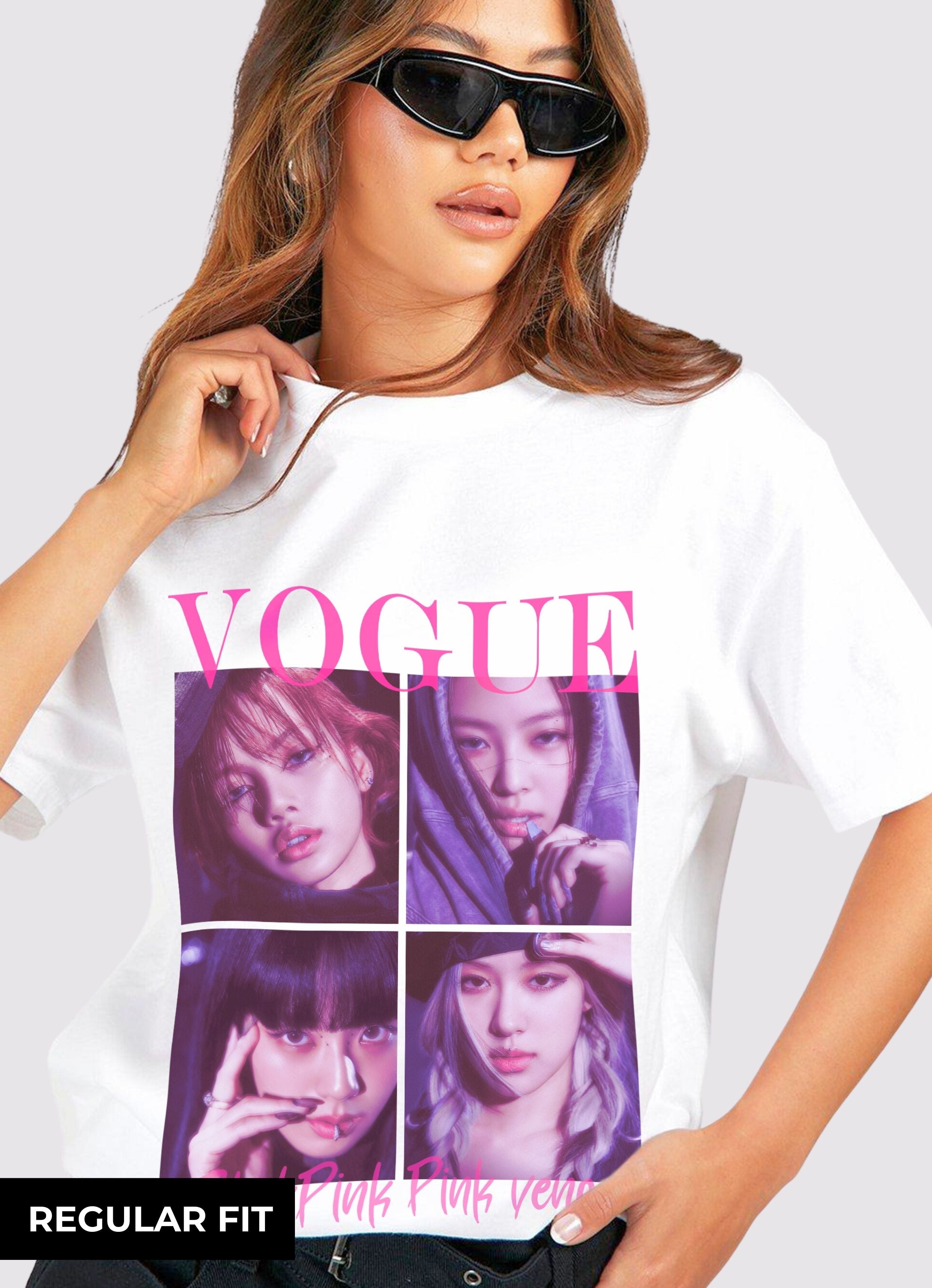 Blackpink Vogue Pink Venom Tshirt BFS