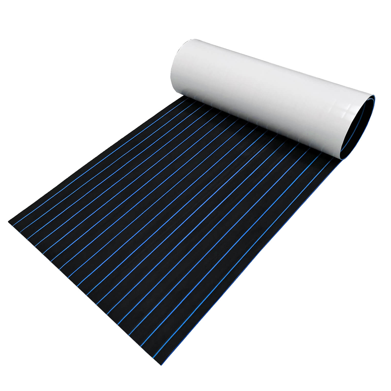 Boat Flooring EVA Foam Decking Sheet Faux Teak Decking Mat for Boat Yacht Marine Floor Carpet Non-Slip and Self-Adhesive Pad 94"x16"