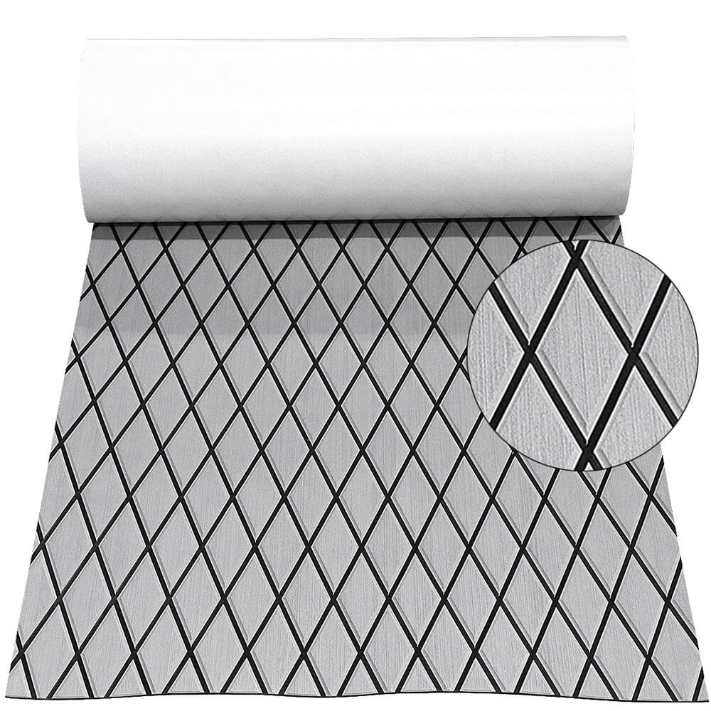Hjdeck Boat Flooring EVA Foam Boat Decking Marine Mat Non-Slip Self-Adhesive for Motorboat Kayak Surfboard Garden Flooring Swimming Pools