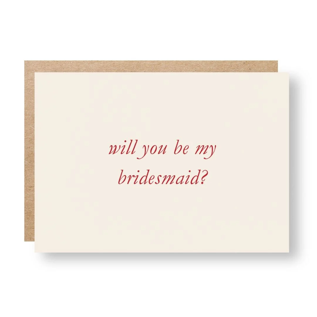 Will You Be My Bridesmaid?