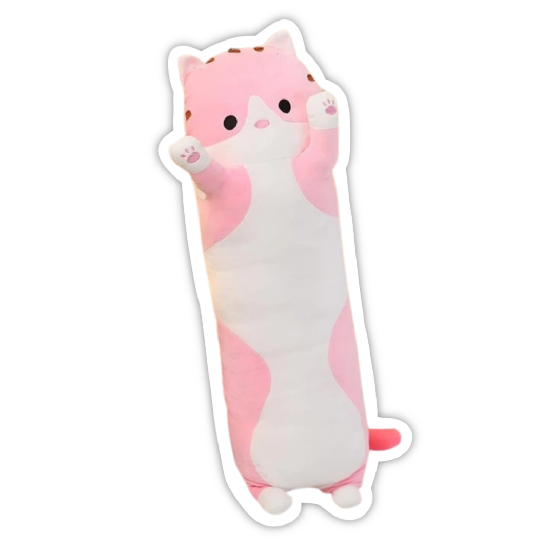 Long Cat Pillow Plushi™ (Pink)