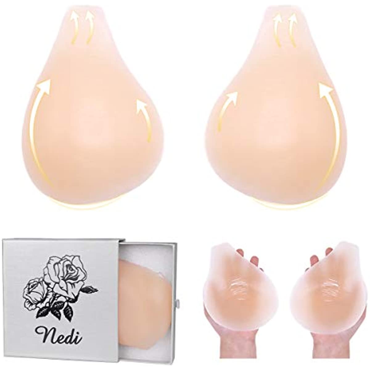 Silicone Adhesive Lift Up Bra Stick On Bra Invisible Reusable Backless Strapless Breast Lift Petals for Deep V Push Up