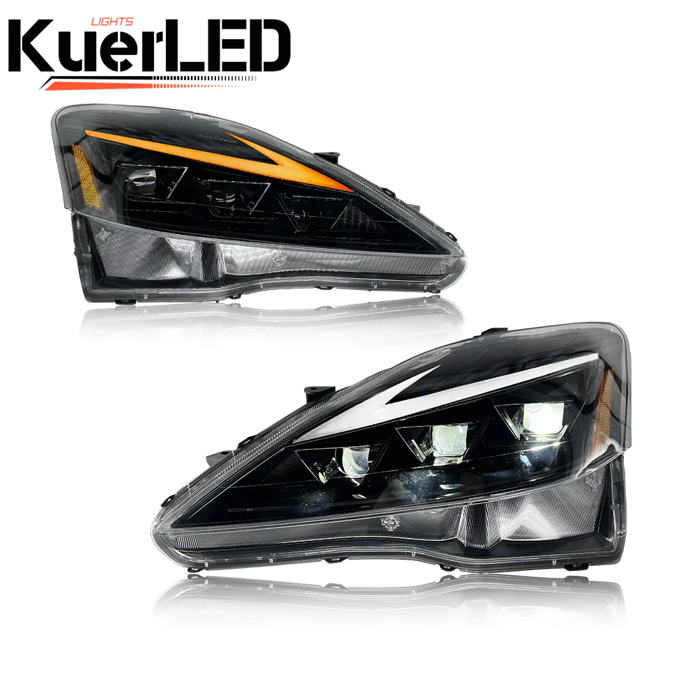 Lexus IS Series (2006-2014) LED Headlights With DRL Start-up Animation & Sequential Indicator