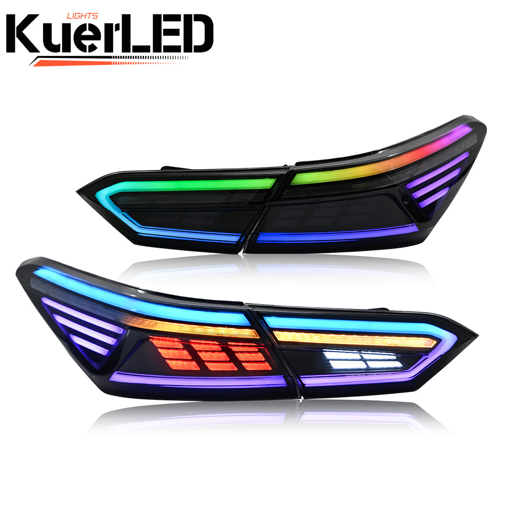 New Toyota Camry RGB LED Tail Lights (2018-2024), Custom Sequential LED Tail Light Assembly