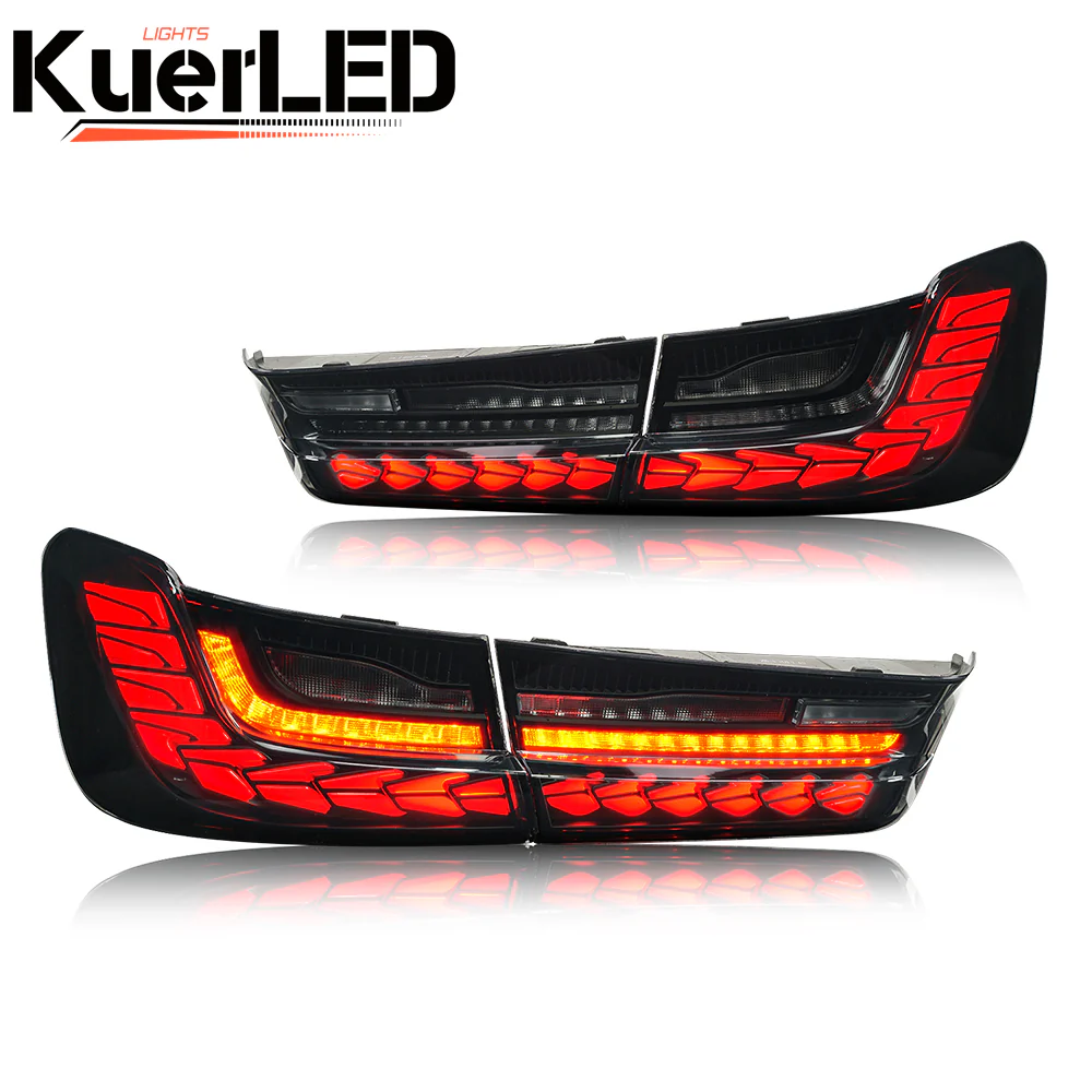 BMW 3 Series G20 G80 M3 (2019-2021) LED Dragon Scale Tail Lights - Dynamic Animation