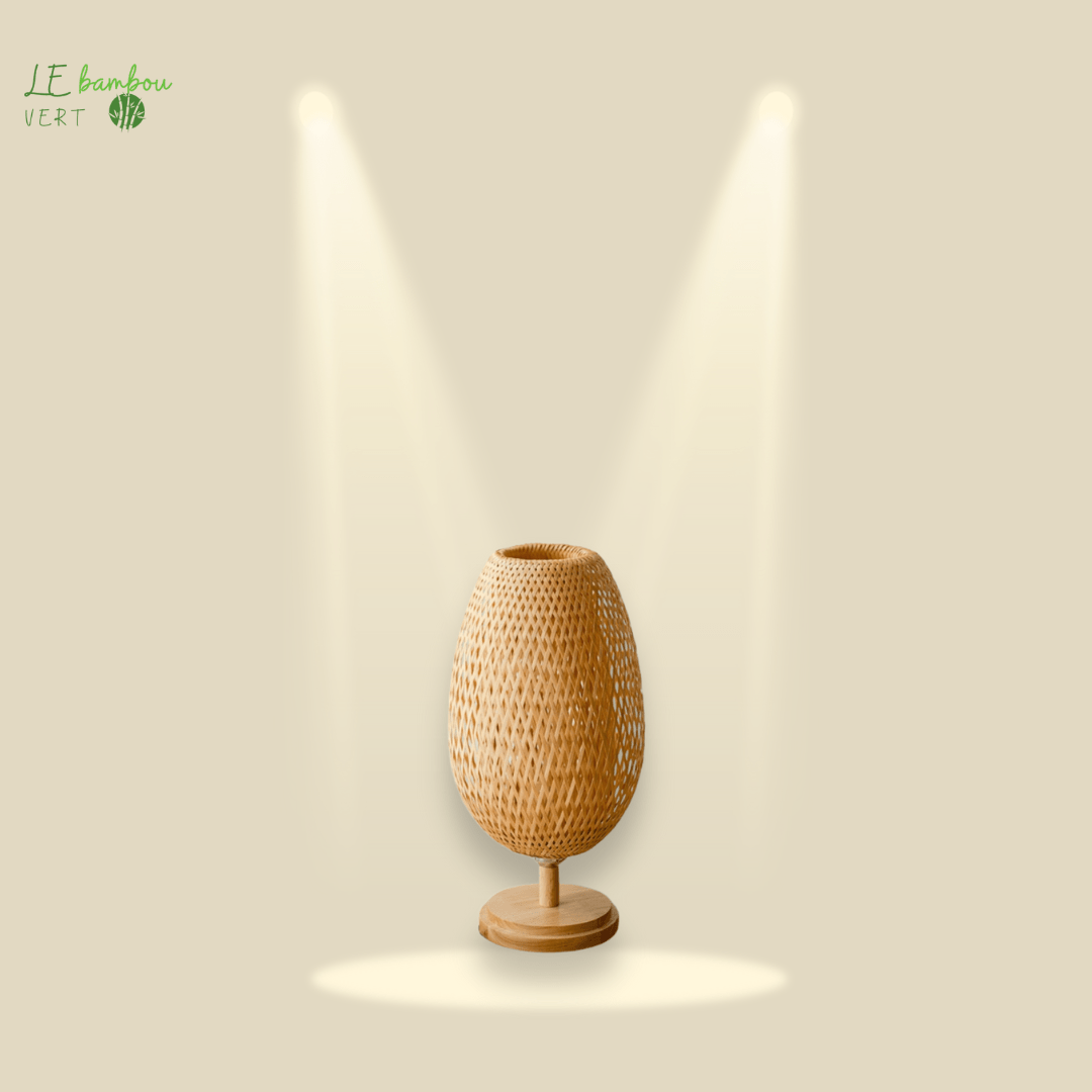 Lampe Bambou Table de chevet style japonais