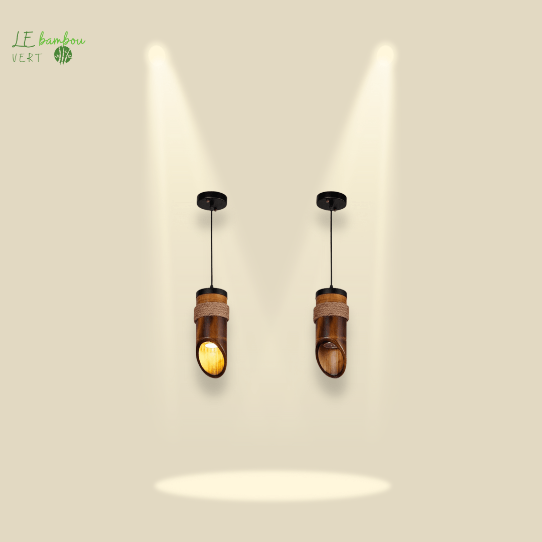 Suspension en bambou Candlestick