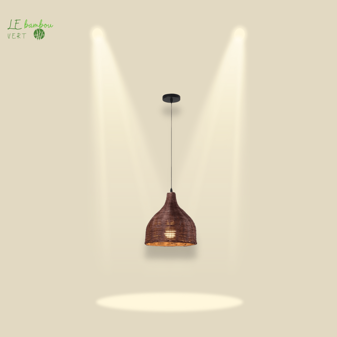 Suspension en bambou Rotin