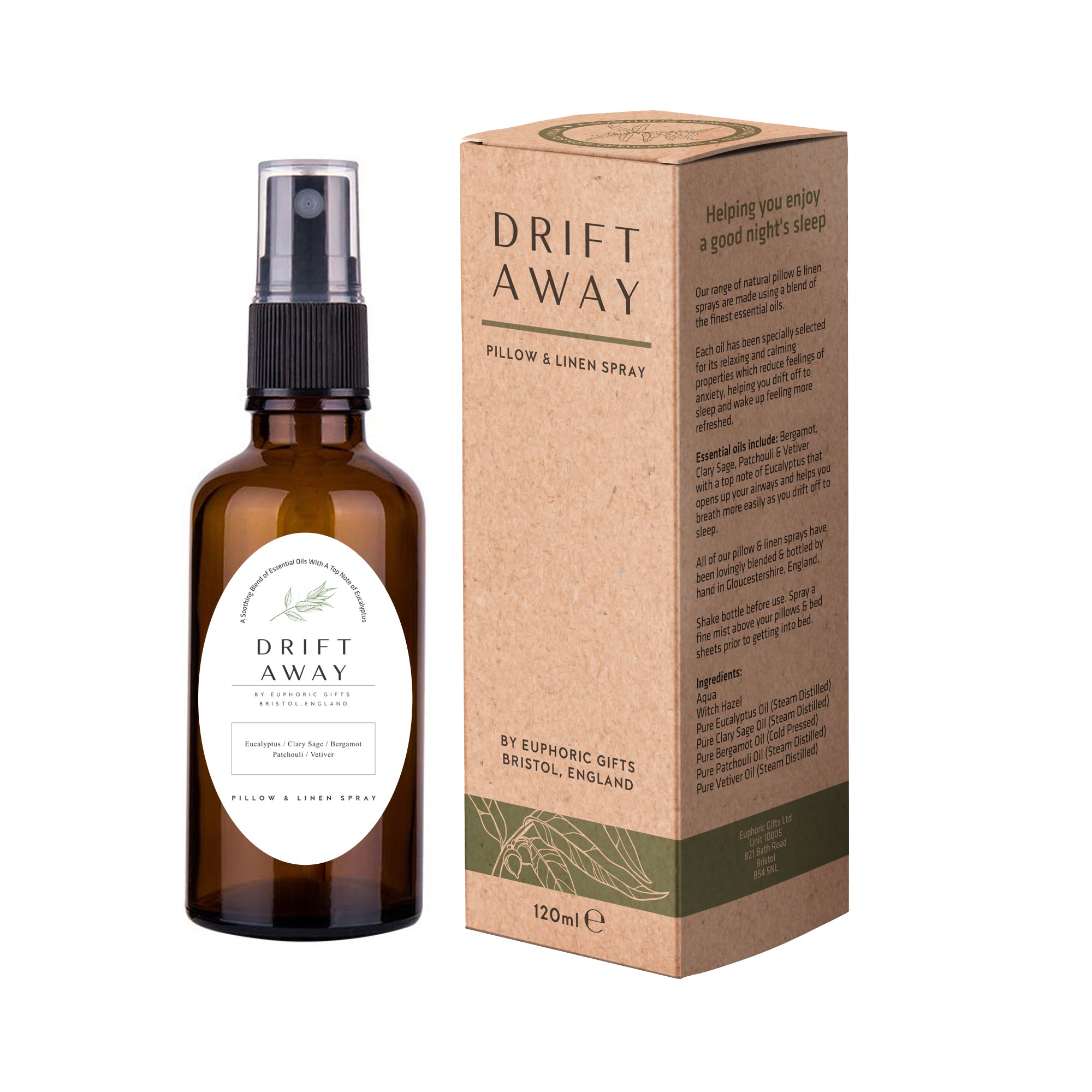 Drift Away Natural Pillow & Linen Sleep Spray