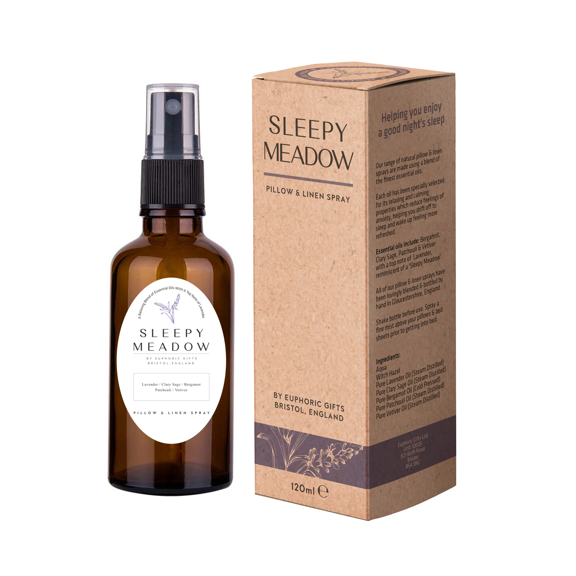 Sleepy Meadow Natural Pillow & Linen Sleep Spray