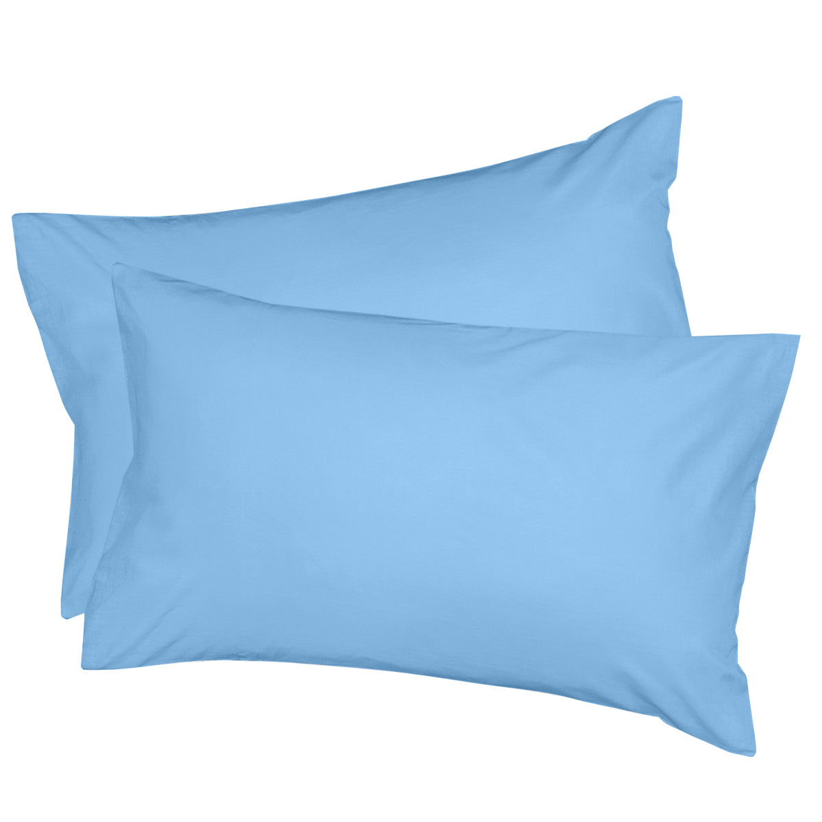 100% Egyptian Cotton Pillowcases in Light Sky Blue (2 pack)