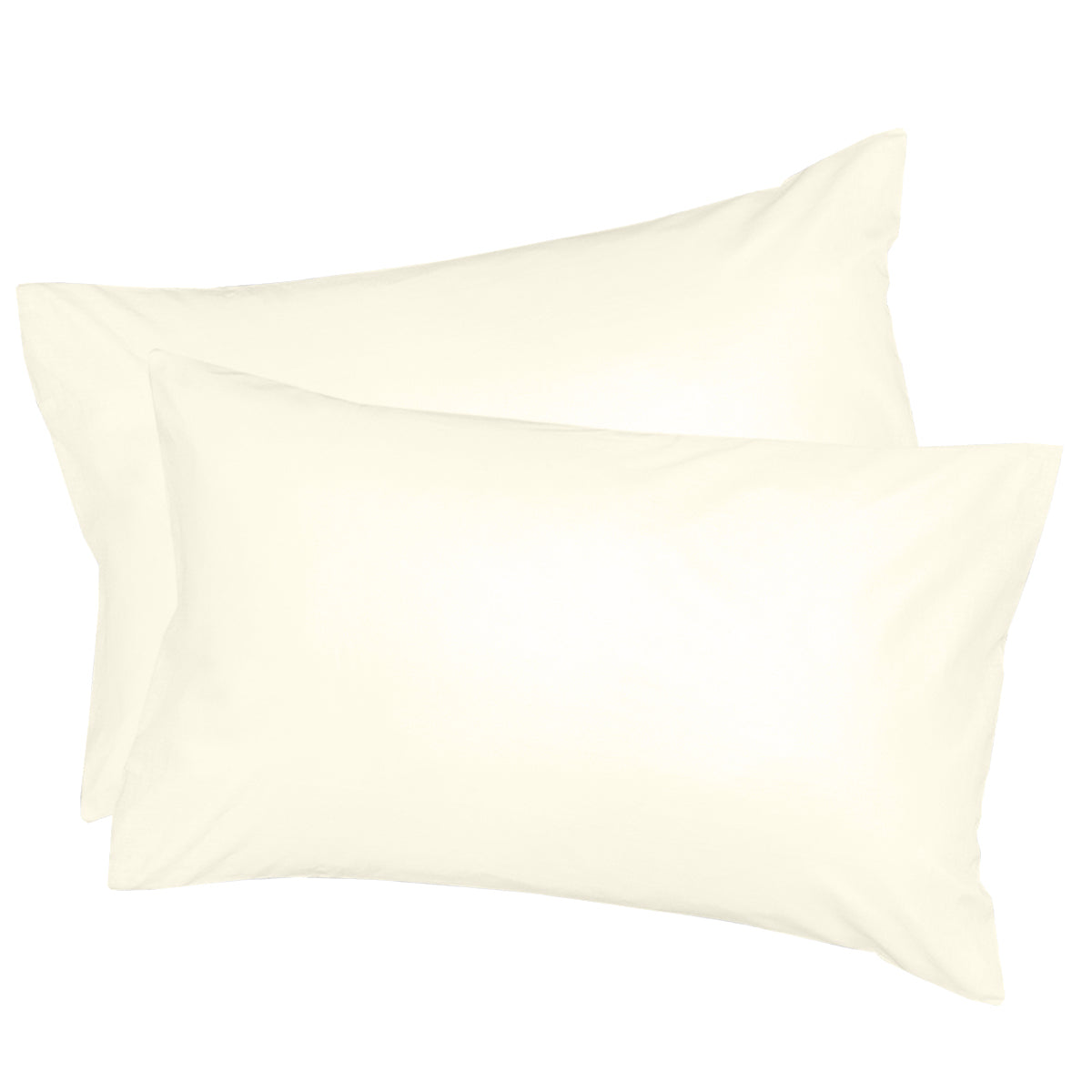 100% Egyptian Cotton Pillowcases in Cream (2 pack)