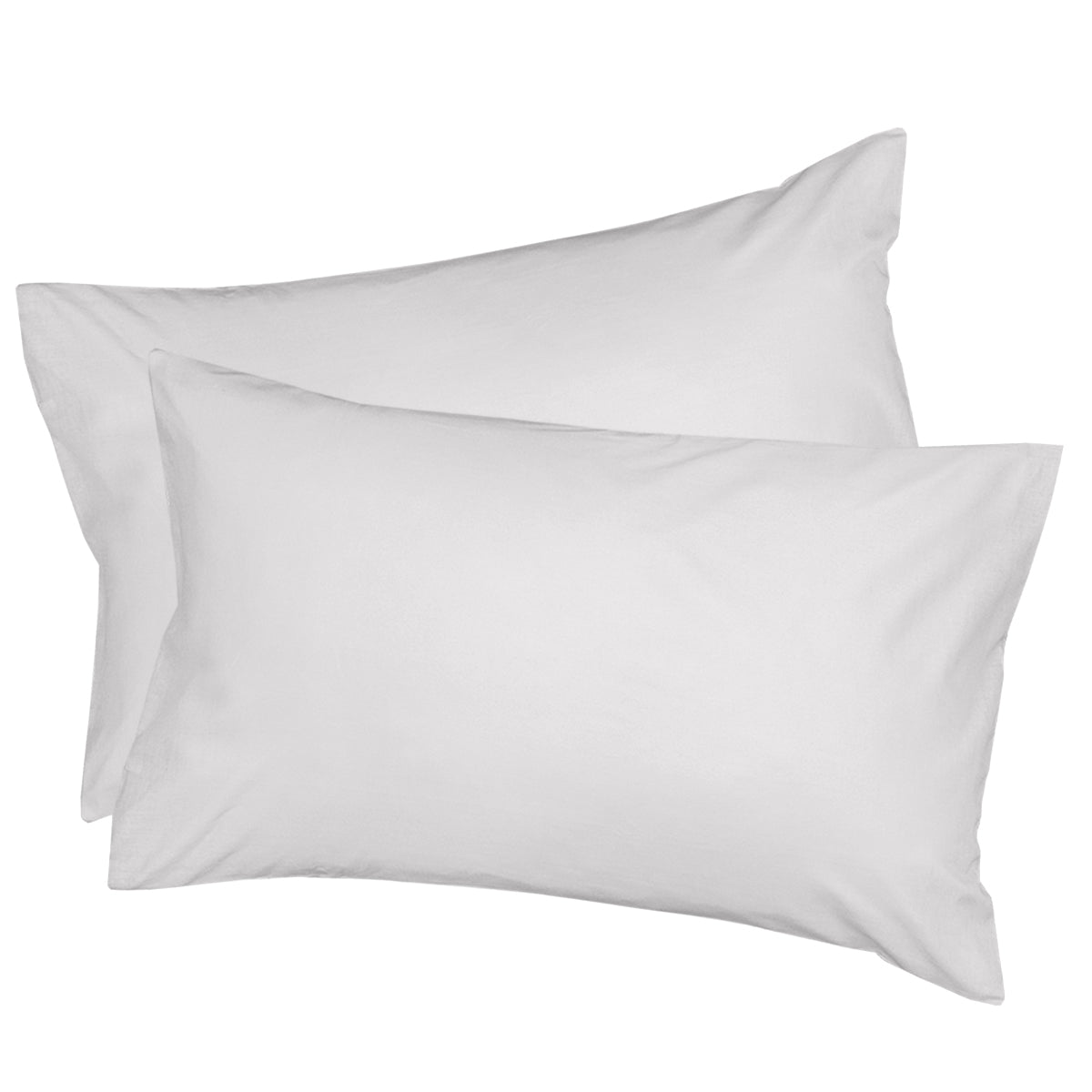 100% Egyptian Cotton Pillowcases in Light Grey (2 pack)