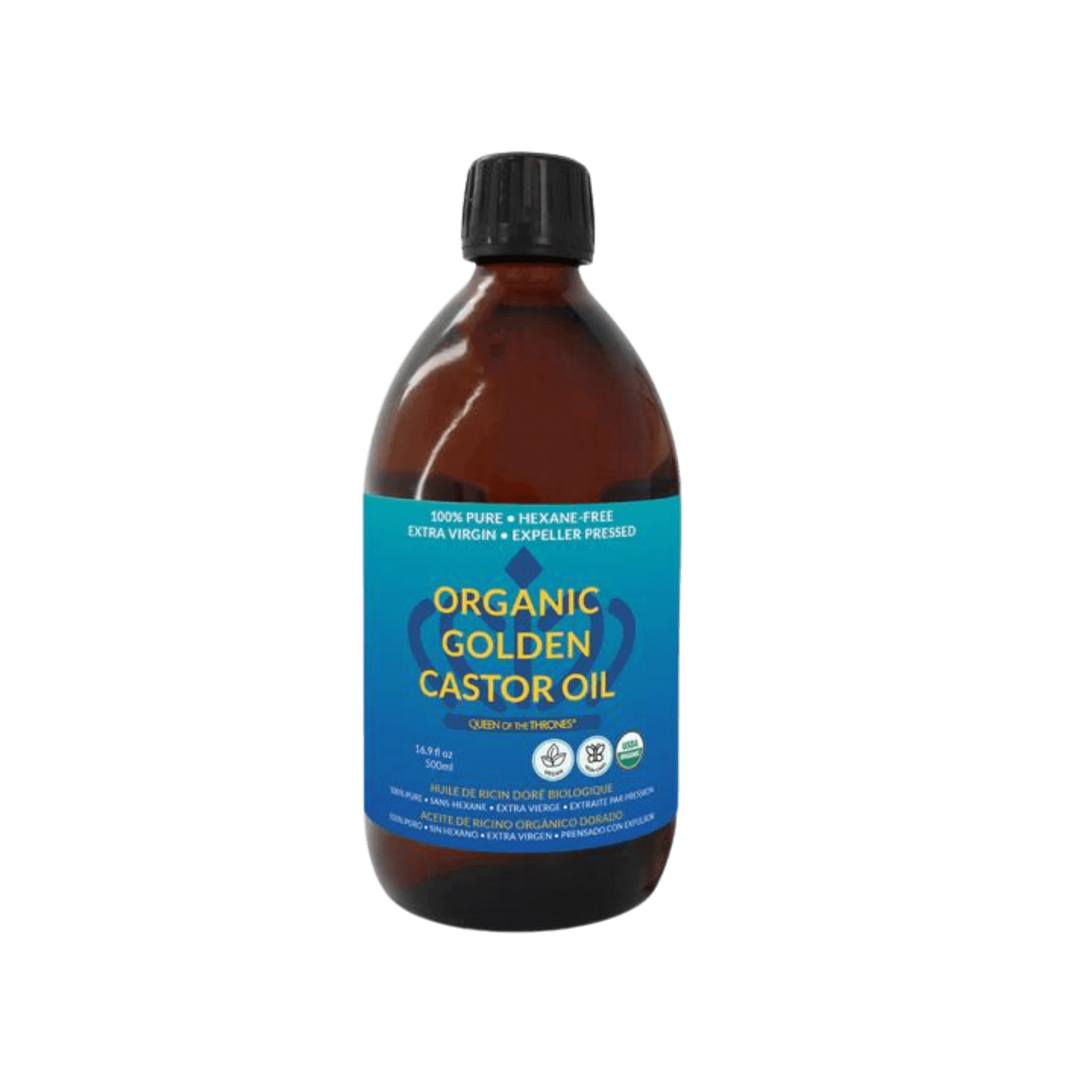 Queen of The Thrones Organic Castor Oil Liquid 16.9 oz