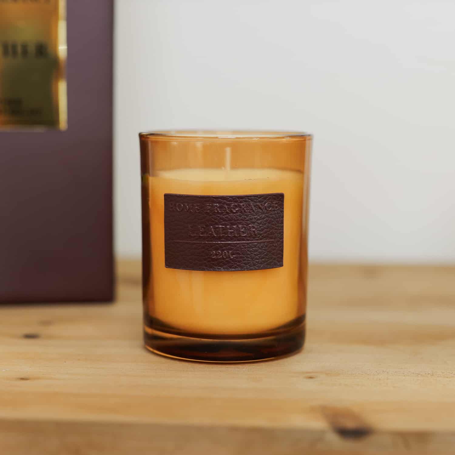 Vintage Leather Candle