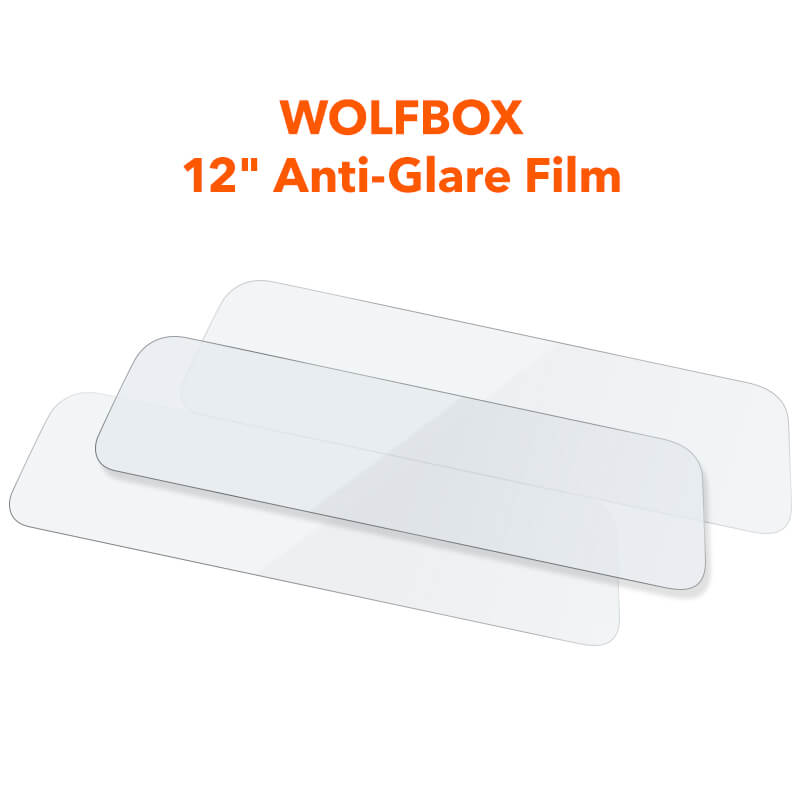 WOLFBOX 12inch Anti-Glare Film for Rear View Mirror Camera