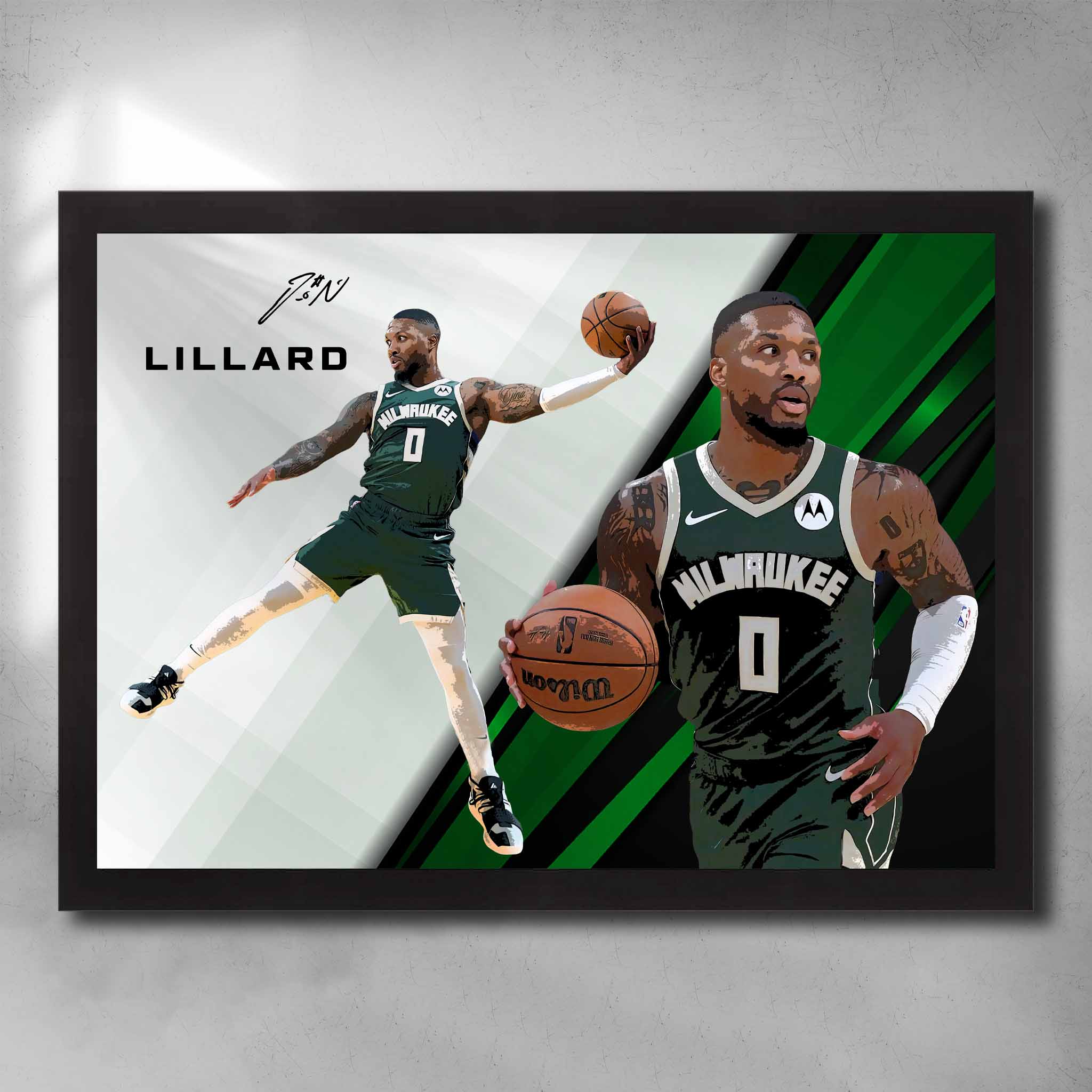 Damien Lillard Bucks Art