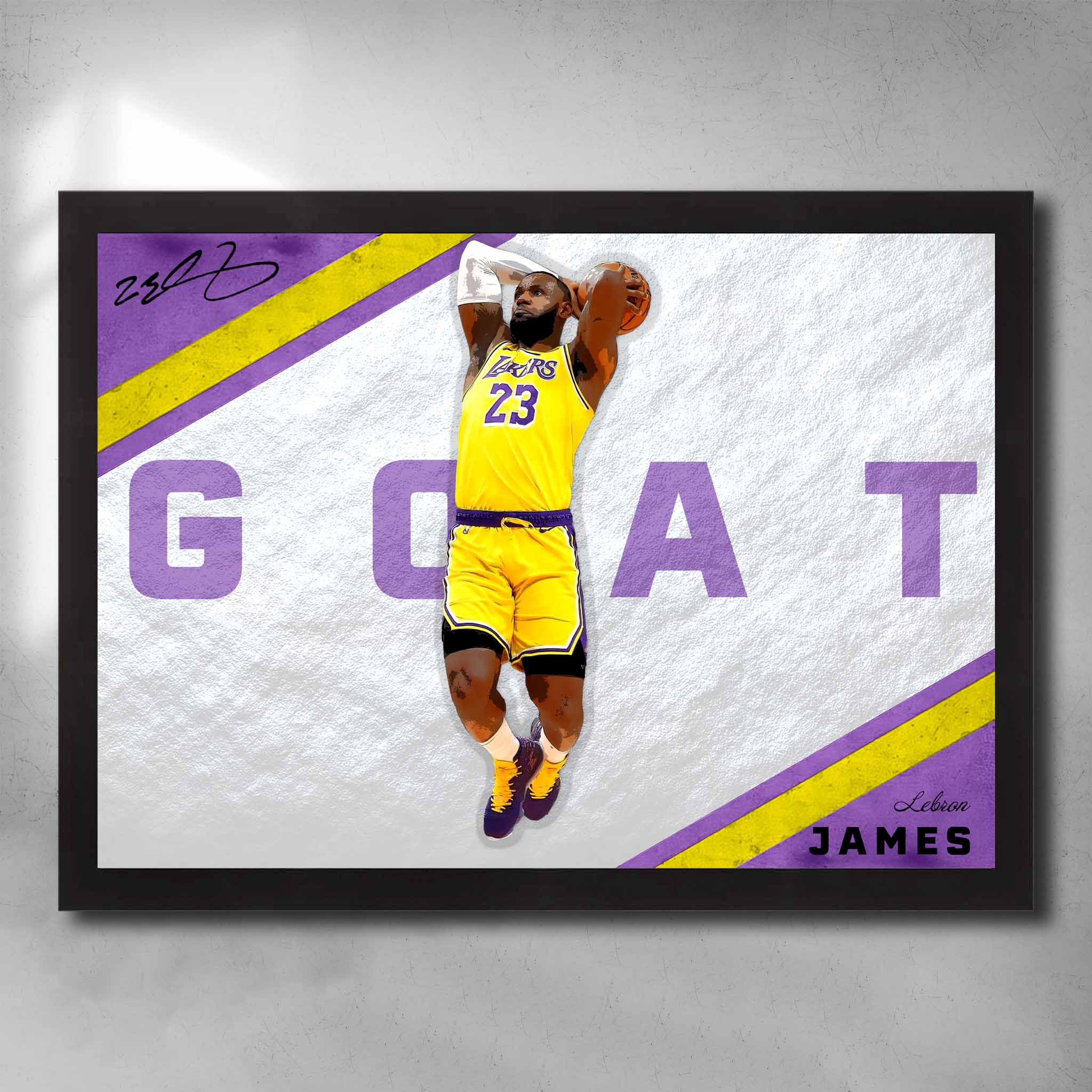 LeBron James Lakers Art