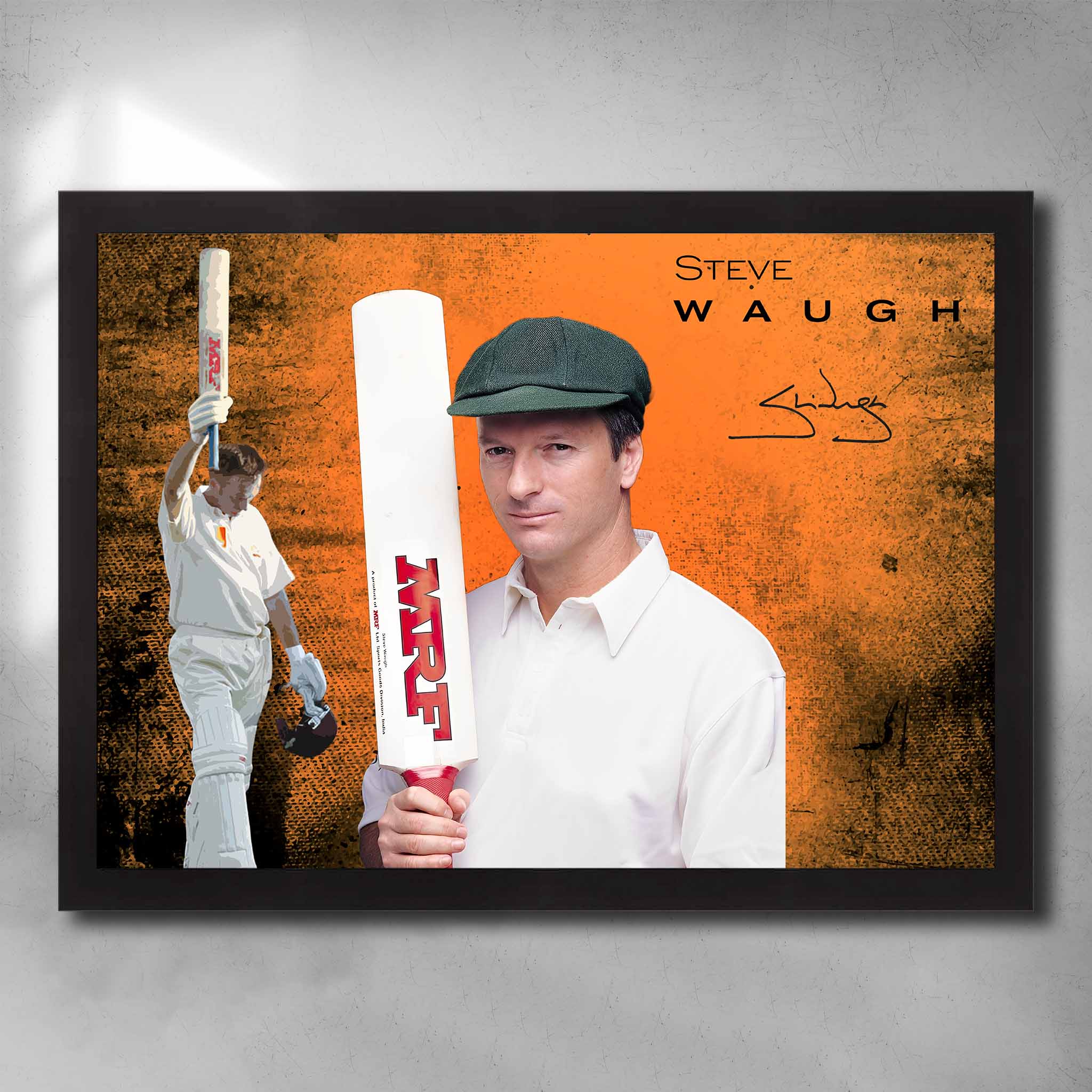 Steve Waugh Cricket Art