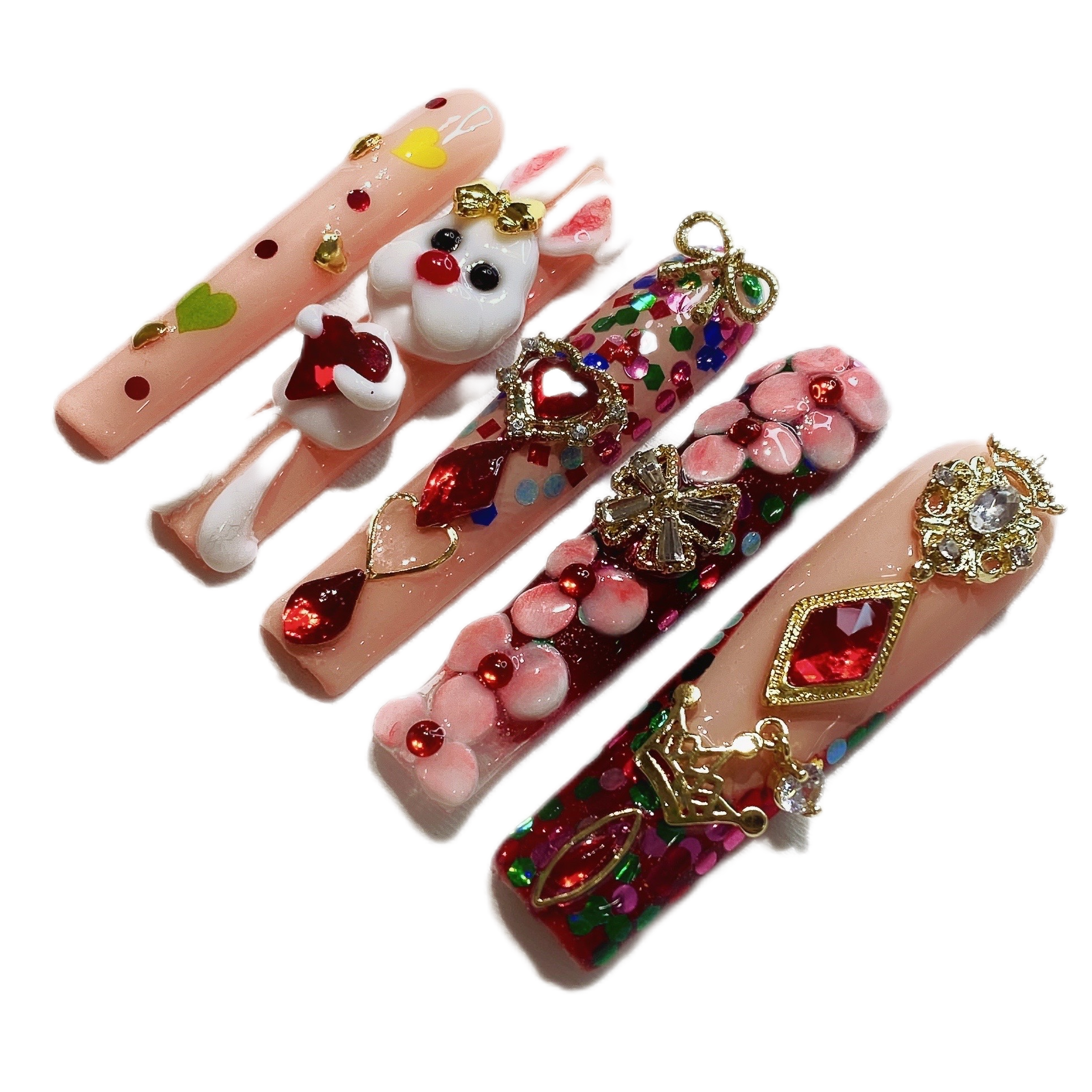 Nude Bunny Carved Easter Set【H31-1038】