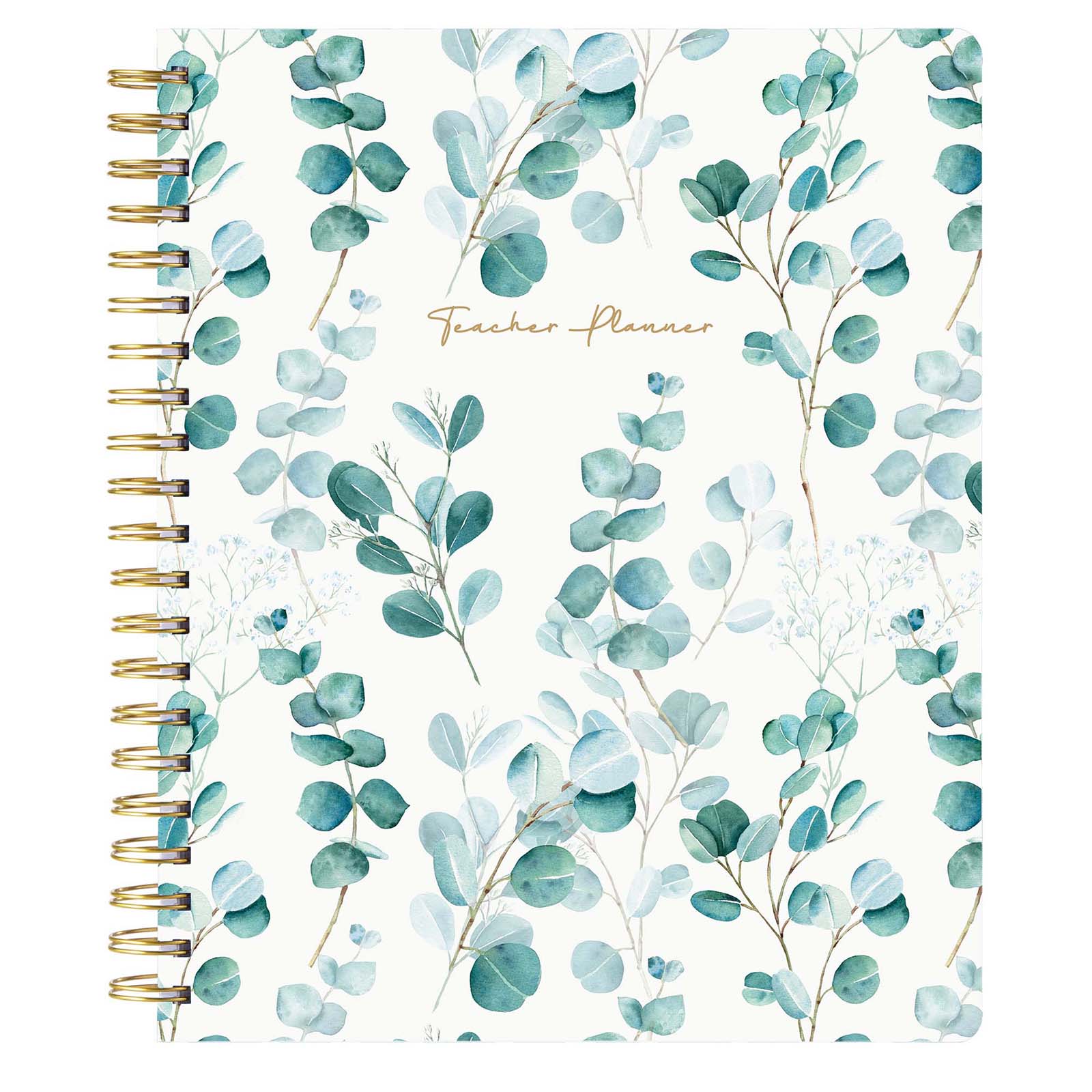 Cabbrix 2024-2025 Teacher Lesson Planner, 8.5"x11", Green Leaf