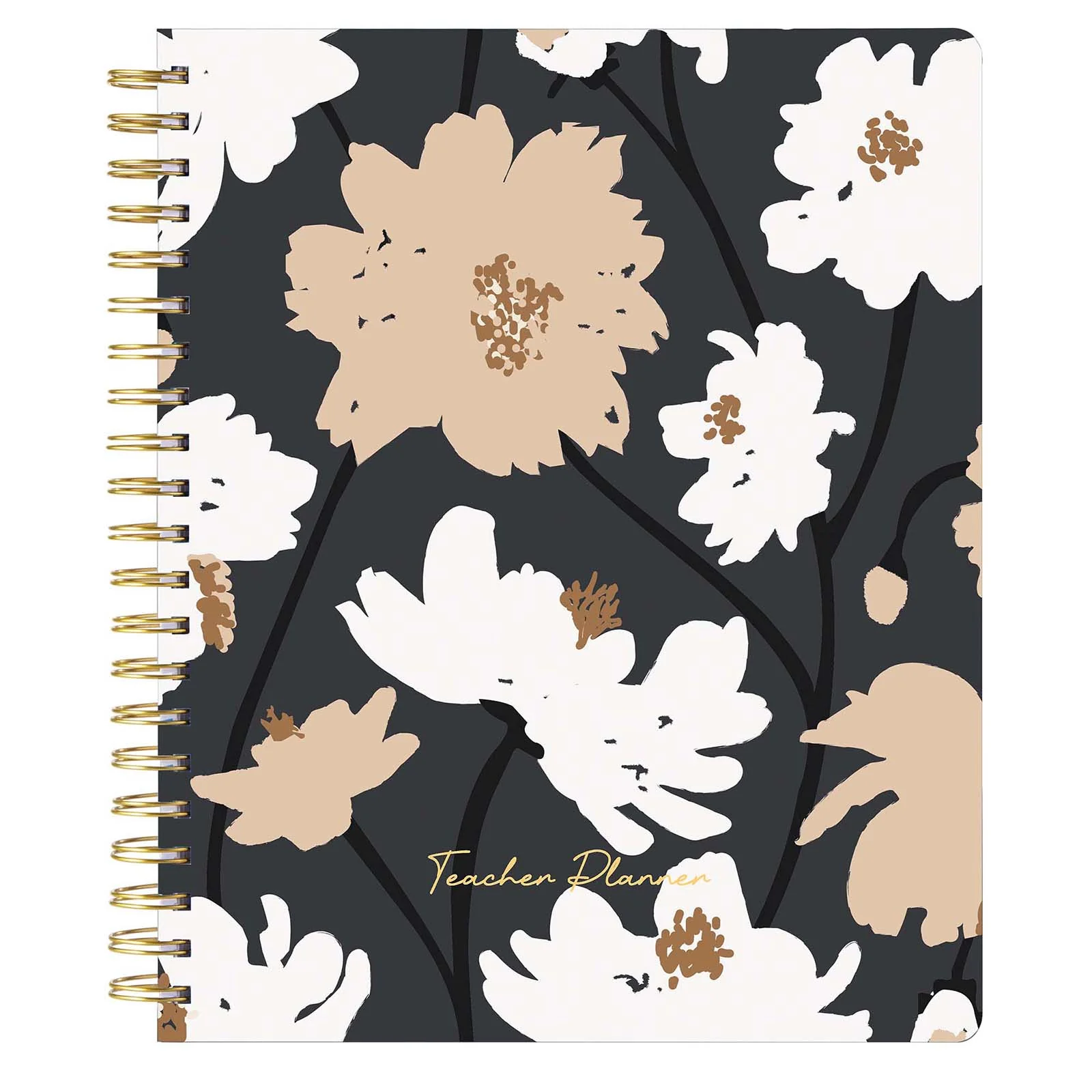Cabbrix 2024-2025 Teacher Lesson Planner, 8.5"x11", Flower