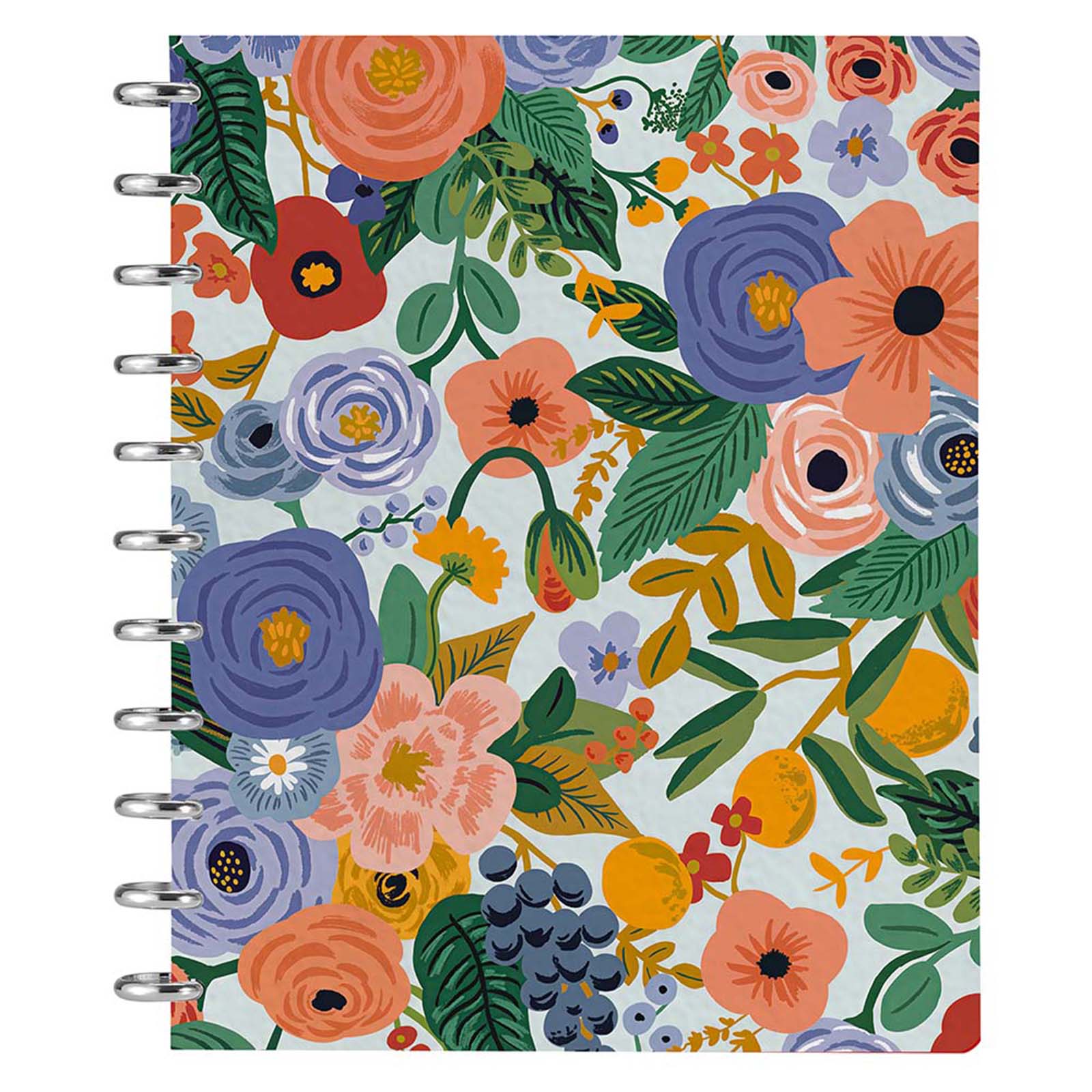 Cabbrix 2024-2025 Disc-Bound Weekly Planner, 8.5"x11", ‎Colorful Flower