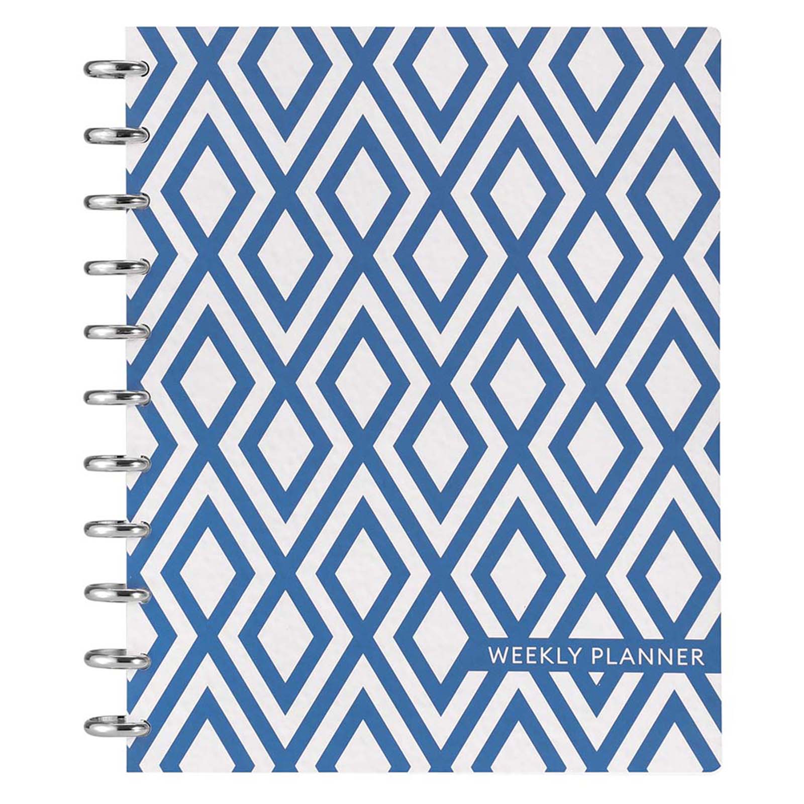 Cabbrix 2024-2025 Disc-Bound Weekly Planner, 8.5"x11", Geometric