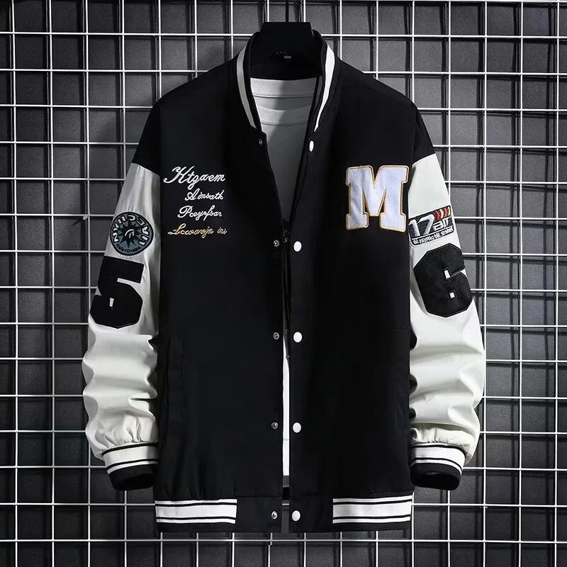 Junior High School Student Baseball Jacket Loose Hong Kong Style