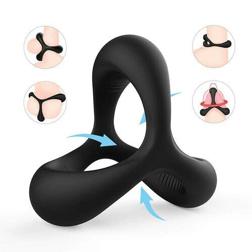 TRIANGLE Silicone Cock Ring For Men Erection