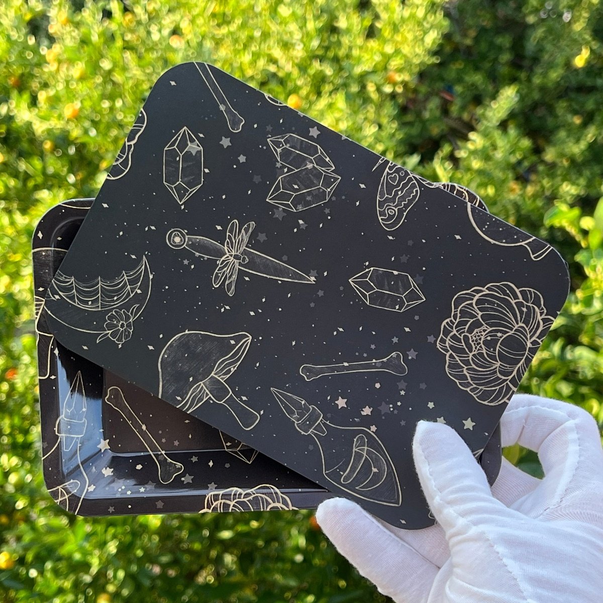 Rolling Tray with Lid "Magic Night"