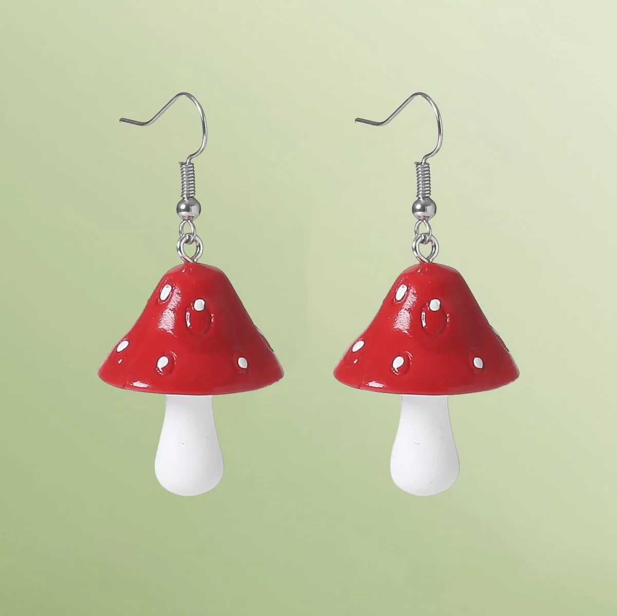 Mushroom Drop Earrings