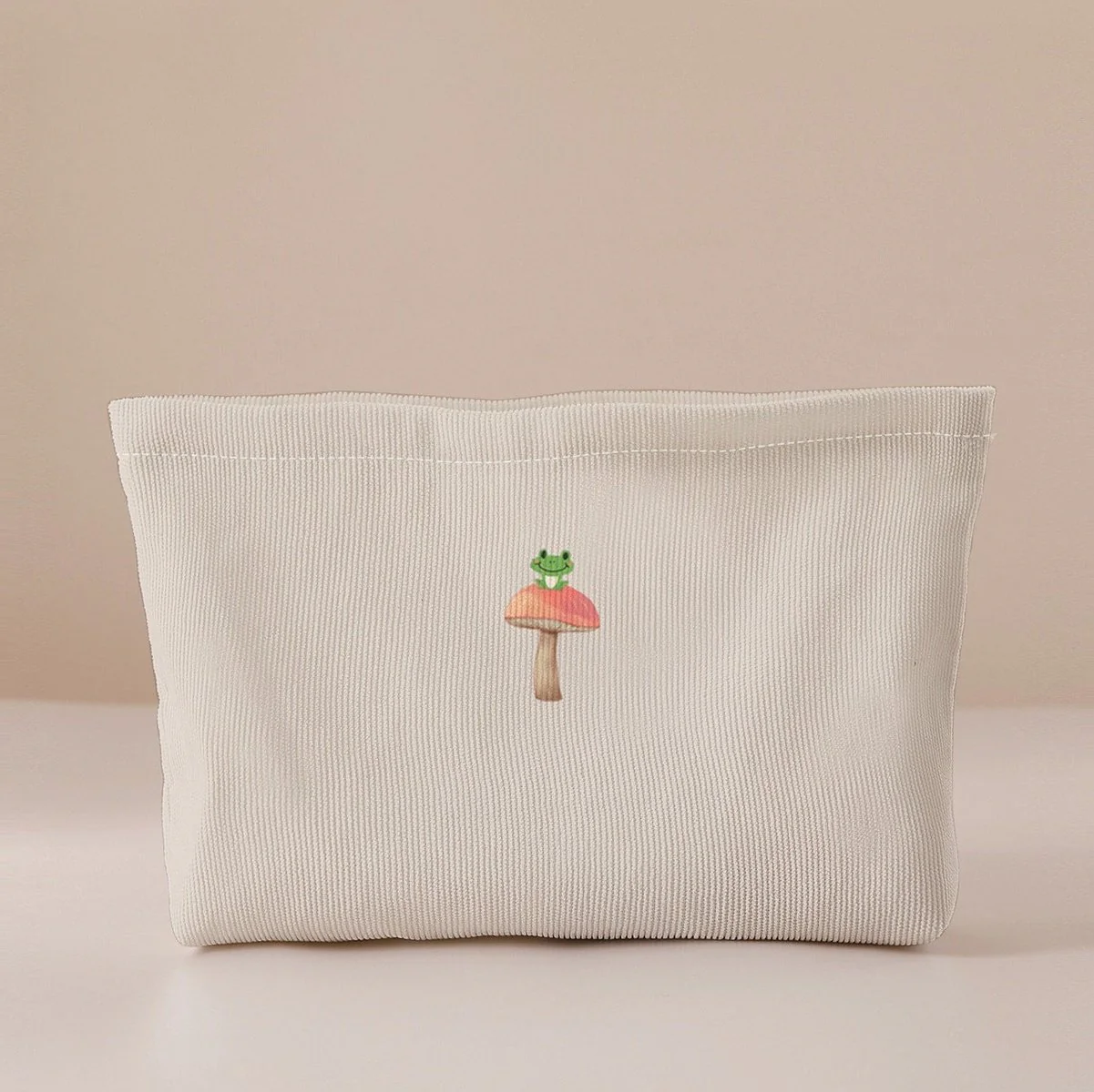 Zipper Makeup Bag "Mushroom Frog"