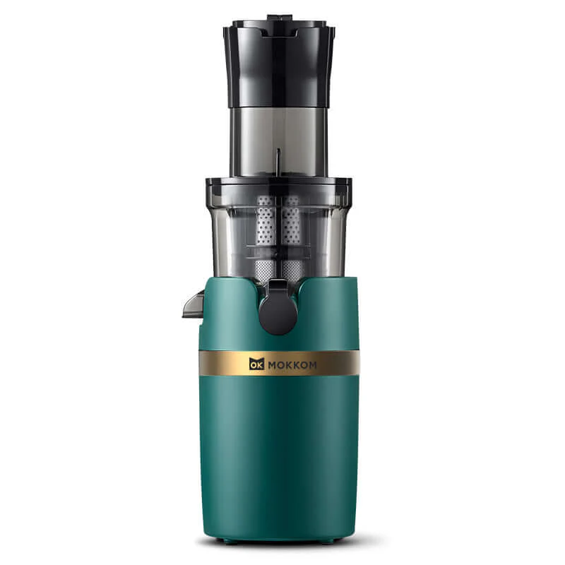 MOKKOM Large-Mouth High-Efficiency Cold Press Slow Juicer MK-199S | Powerful DC Motor | Ideal for Cold-Pressing Fruits, Vegetables, and High-Fiber Ingredients | Multi-Functional Home Juice Extractor