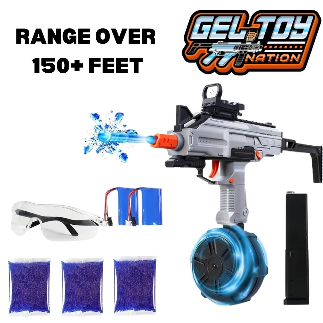 GEL TOY NATION UZI Gel Ball Blaster with Drum Mag