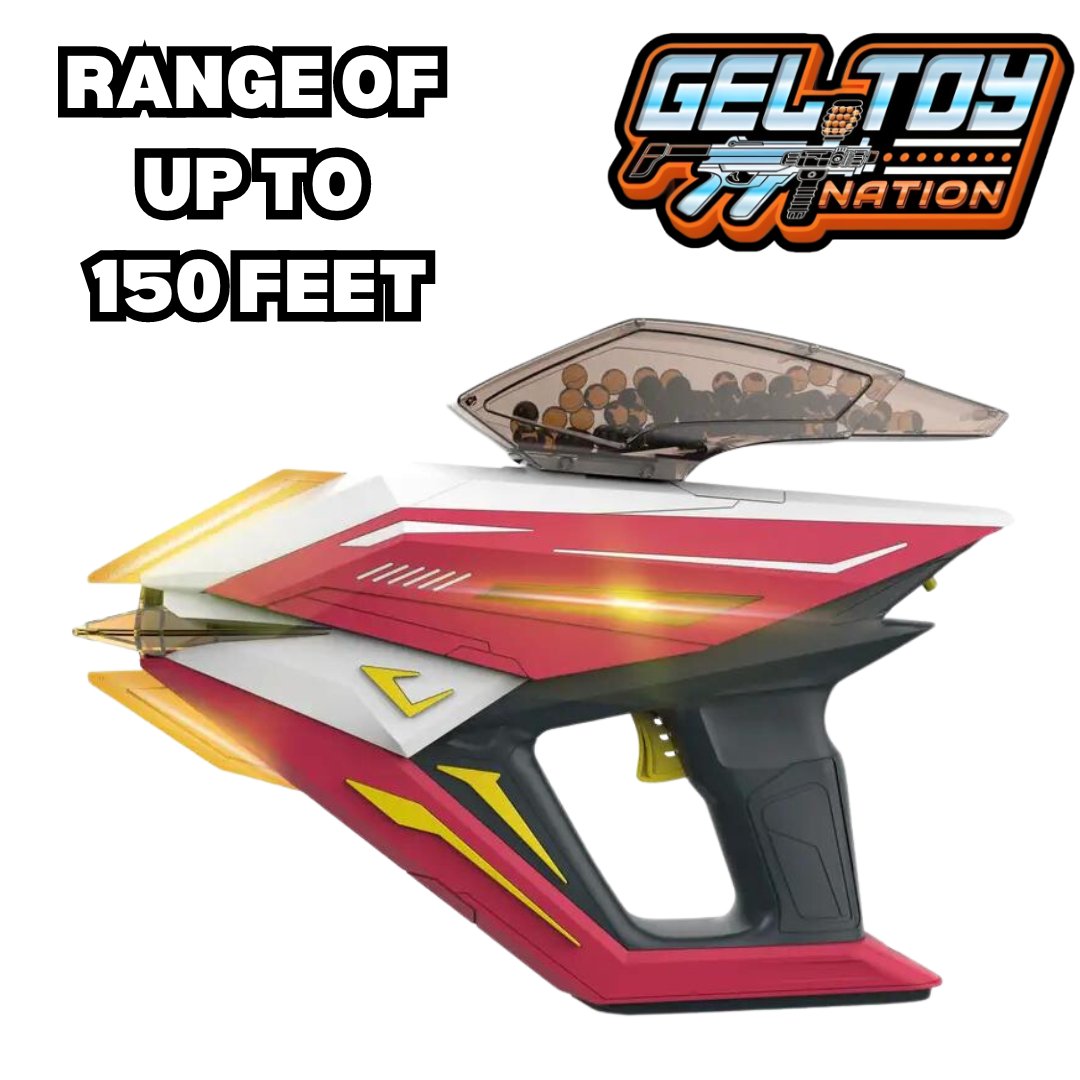 GEL TOY NATION SPECIAL APEX TRACER SCI-FI GEL BLASTER PISTOL RED