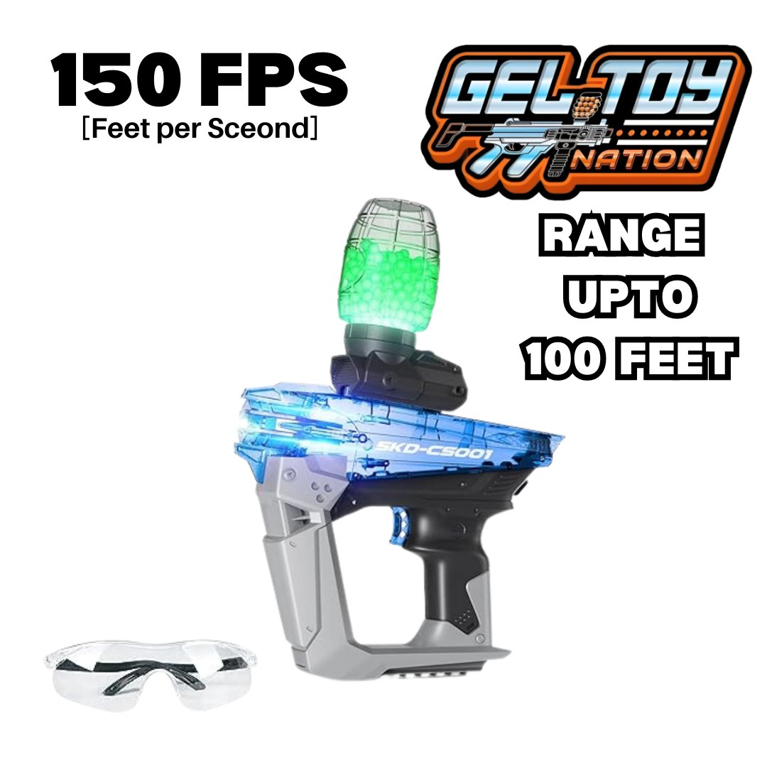 Gel Toy Nation SPECIAL GLOW IN DARK EDITION Gel Blaster BLUE